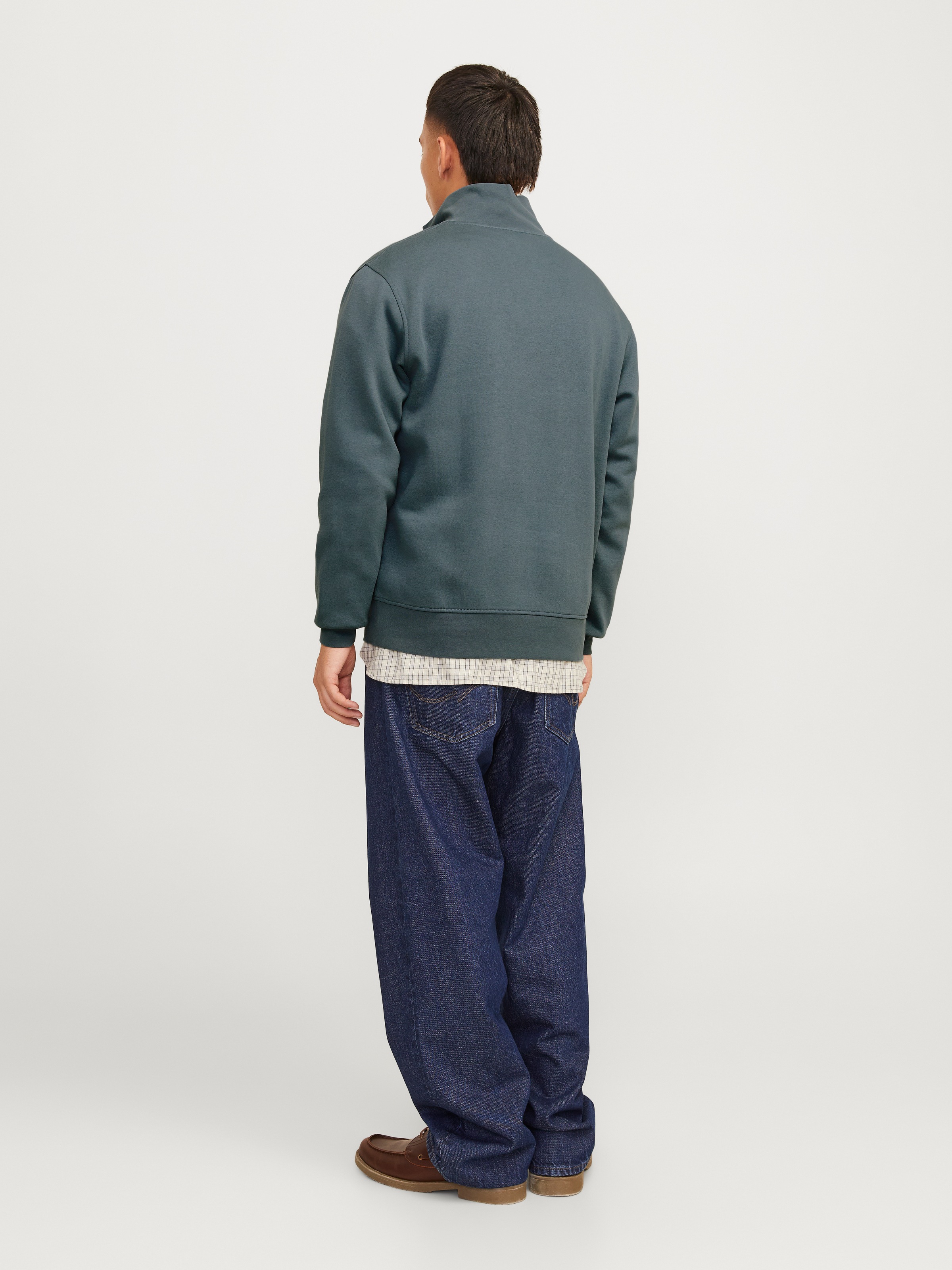Jack & Jones Sweatshirt »JORVESTERBRO SWEAT QUARTER ZIP HN NOOS«, im Troyer-Look