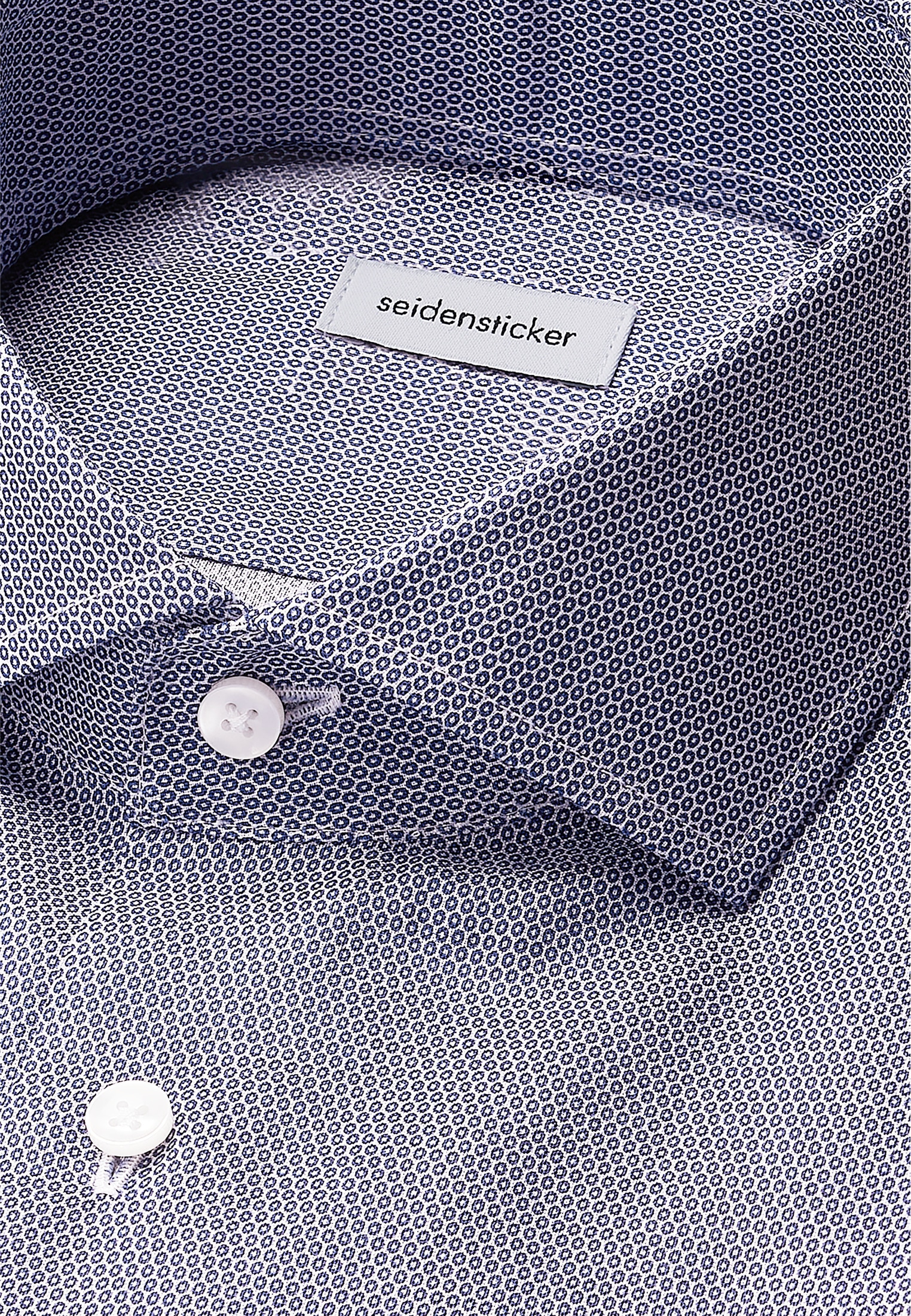 seidensticker Businesshemd »Schwarze Rose« Slim 1/1 Kentkragen Druck