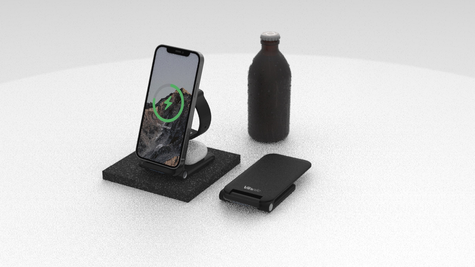 Vinnic Wireless Charger »TRIVOR 3-in-1 Travel Wireless Charging Dock«