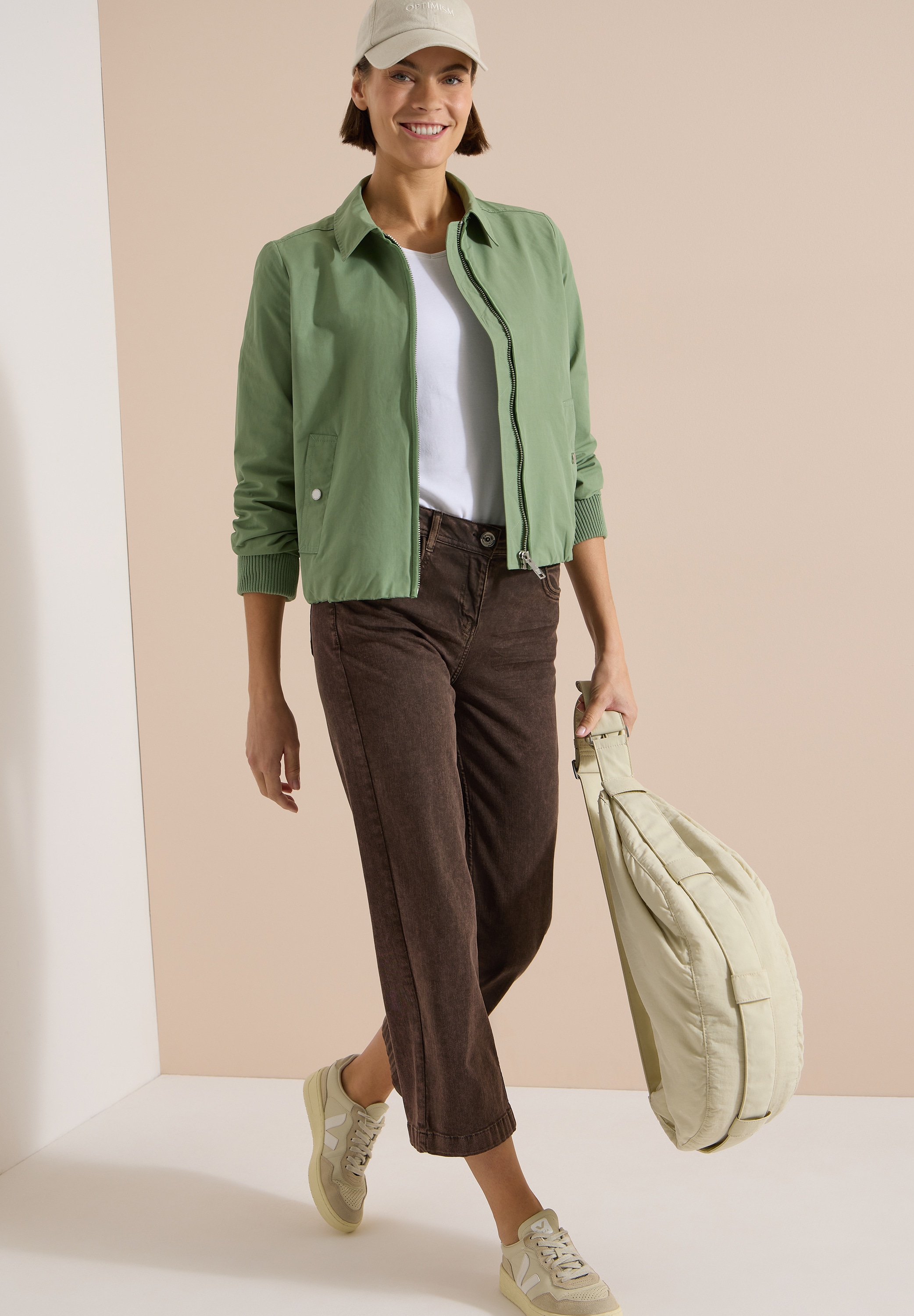 Cecil Jackenblazer Blouson mit Hemdblusenkragen