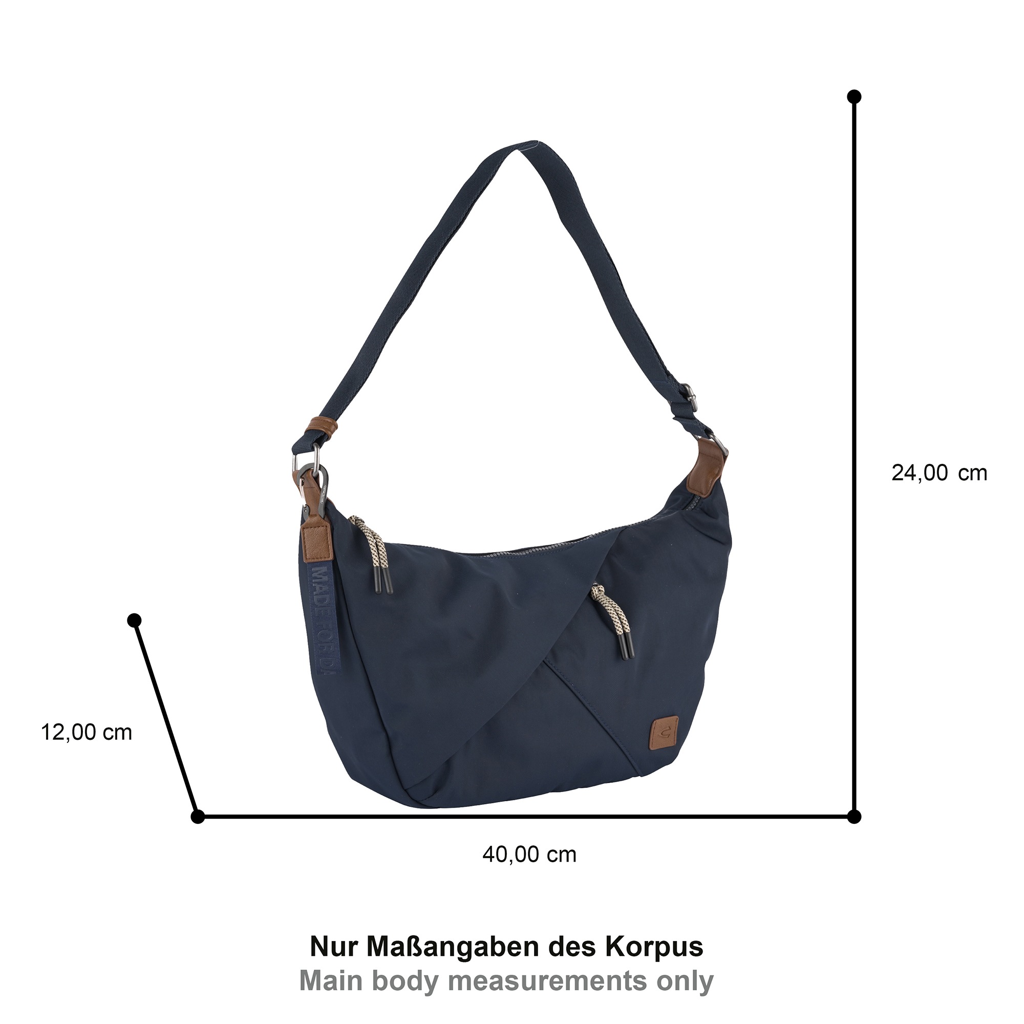 camel active Hobo »Aurum« aus recyceltem, robusten Nylon leichtgewichtig mit feinen Details