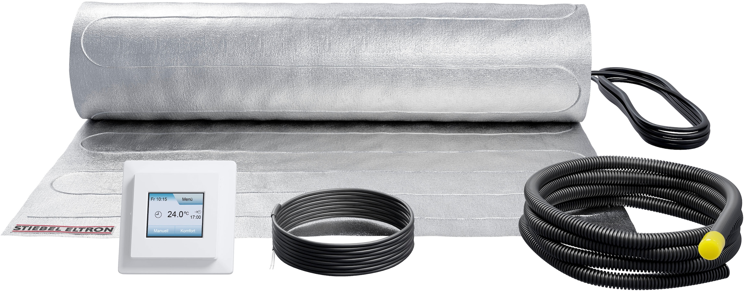 2 m² Stiebel Eltron Elektrische Fußbodenheizung FTD 140/2 Set Plus, 280 W, 230 V, inkl. RTF-TC