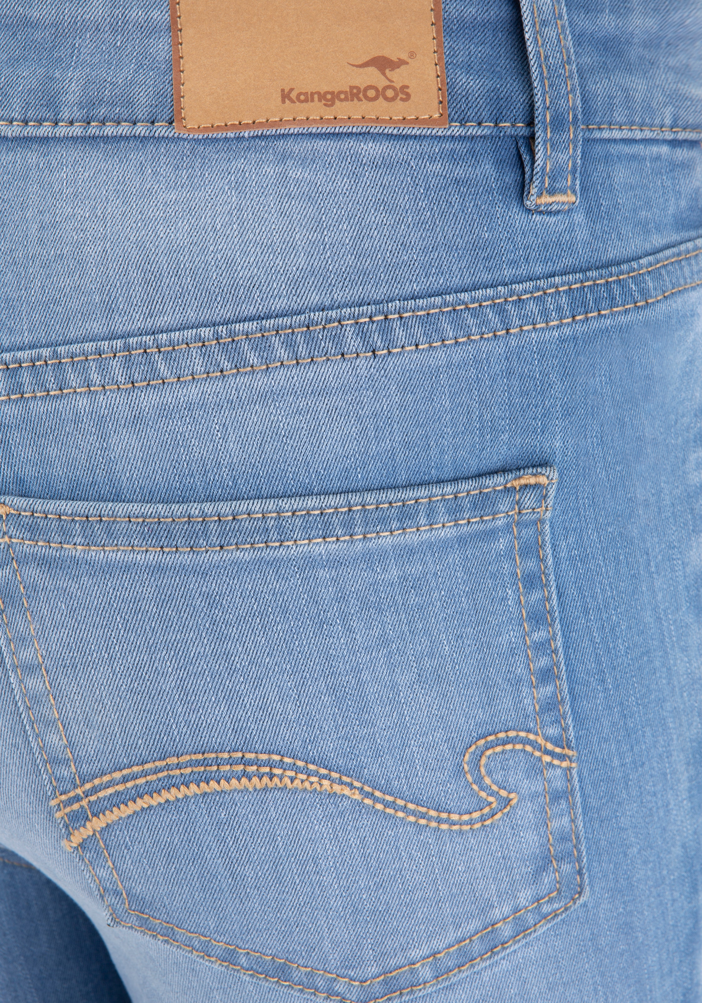 KangaROOS 5-Pocket-Jeans »SUPER SKINNY HIGH RISE«, ♕ used-Effekt mit bei