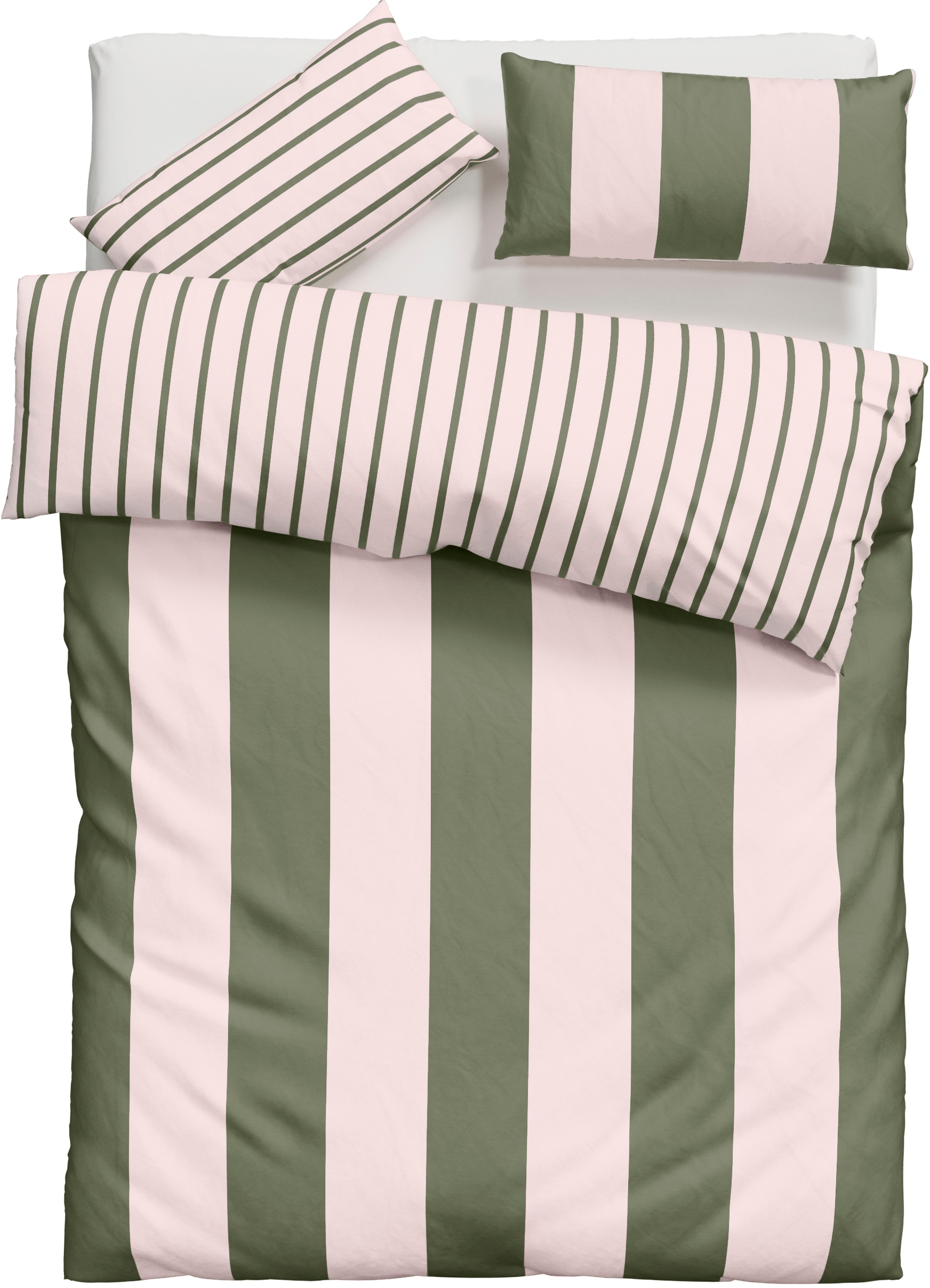 OTTO home Wendebettwäsche »Sari Trend« 2 tlg. ab Gr. 135/200 cm, Bettwäsche in modernen Farben, trendig