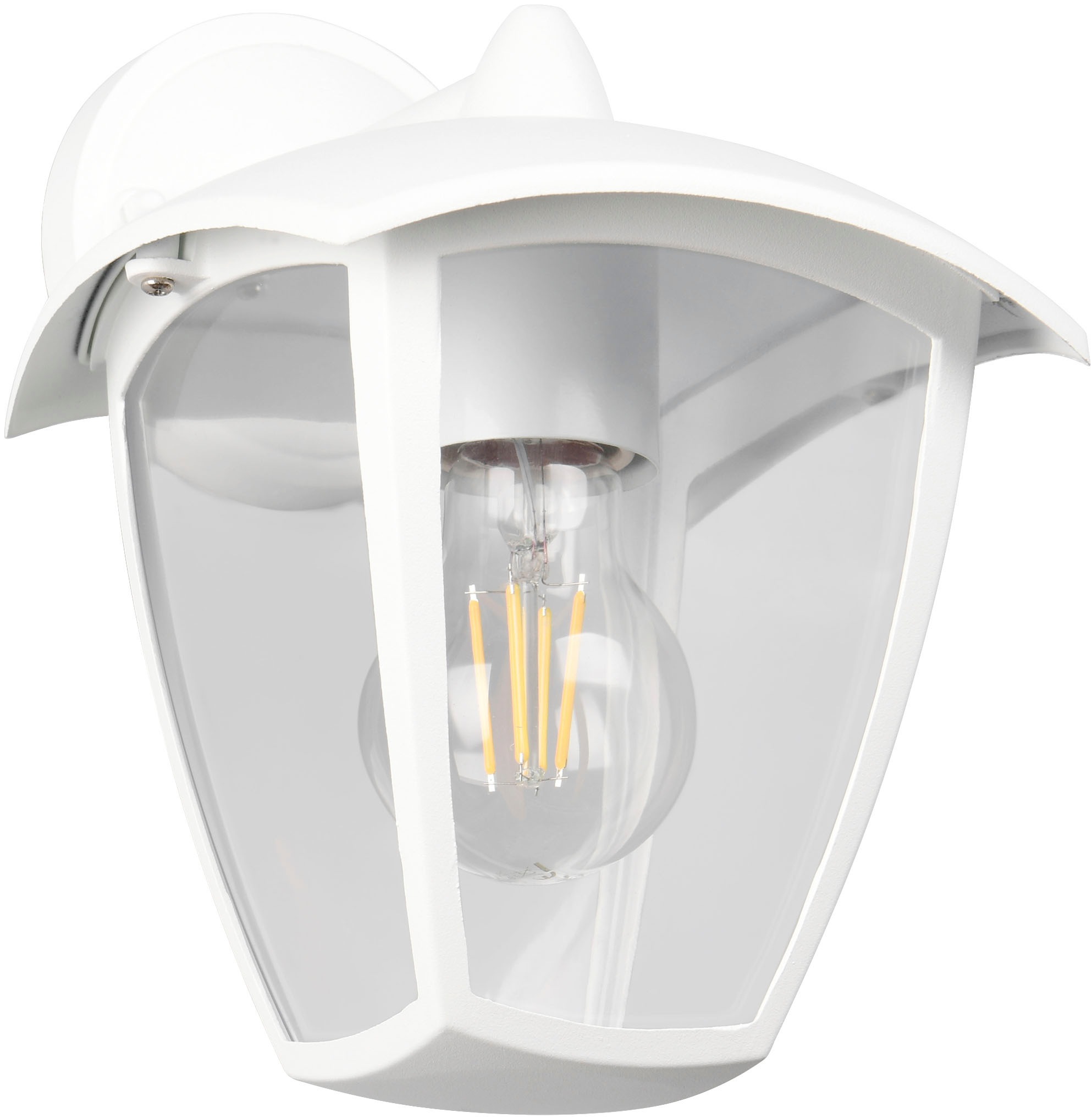 TRIO Leuchten Außen-Wandleuchte »VENTA, Laterne Hauswand Fassadenbeleuchtung, exkl 1x E27 max 10W, IP44« E27 1 Stk. warmweiß - kaltweiß Wandlampe Laternen-Optik, abwärts gerichtet, Schirm Kunststoff