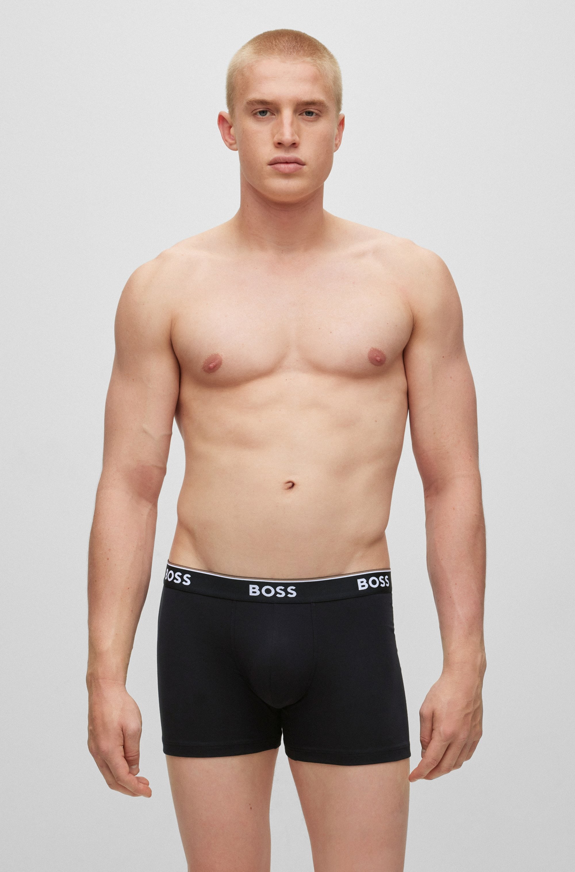 BOSS Boxer »Boxer 3 PACK« mit farblich passendem Webbund
