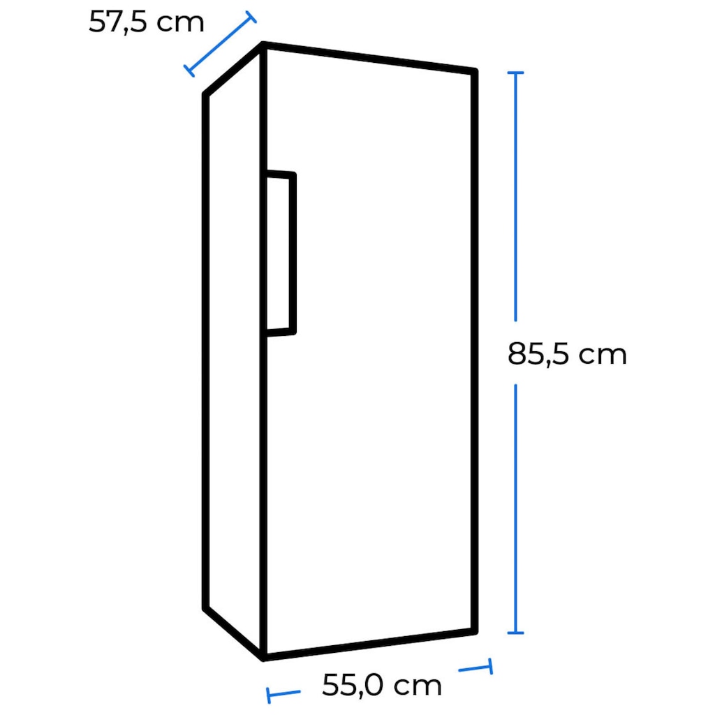 exquisit Gefrierschrank »GS80-HE-040E«, 85,5 cm hoch, 55 cm breit