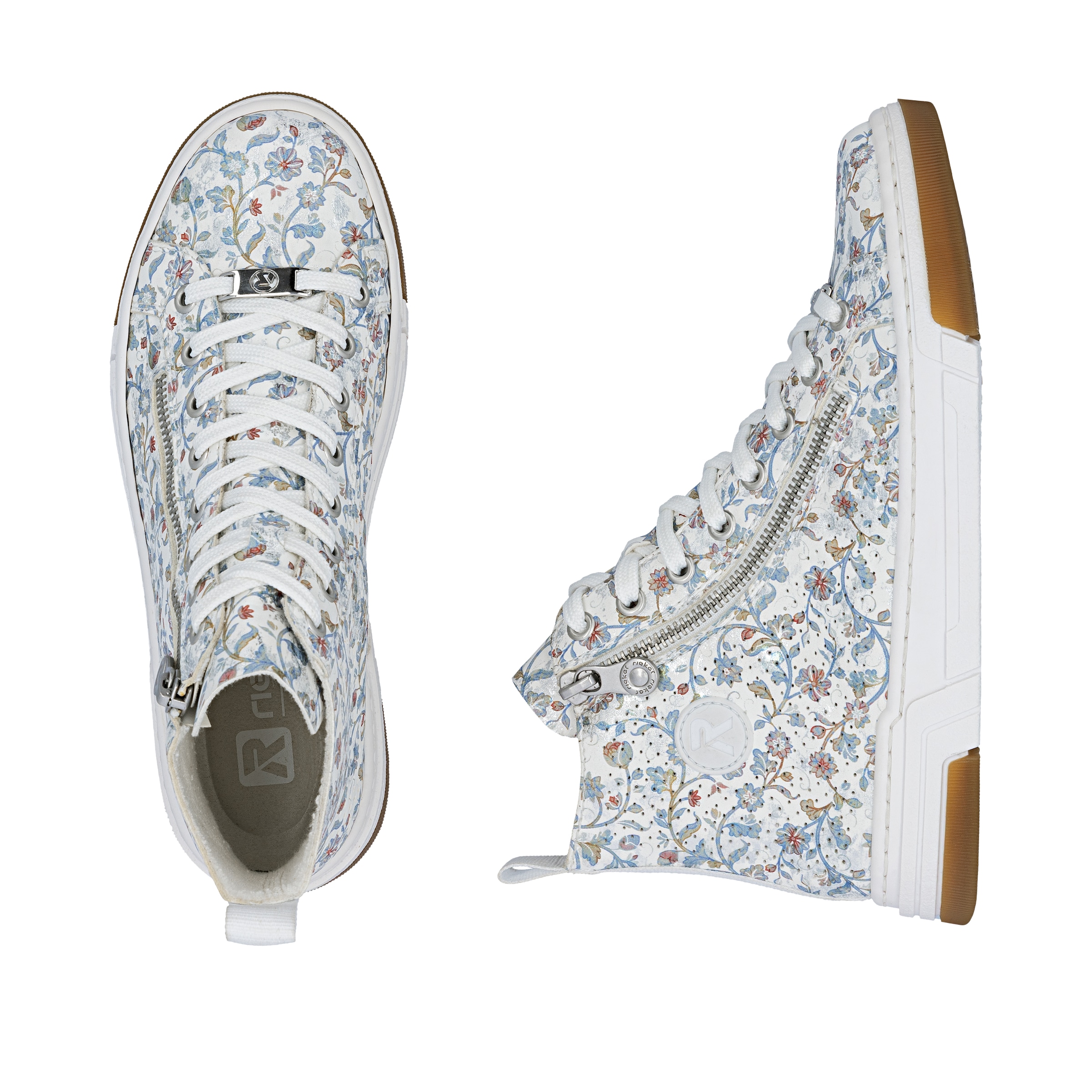 Rieker Sneaker  High Top-Sneaker, Freizeitschuh, Schnürschuh mit Plateausohle