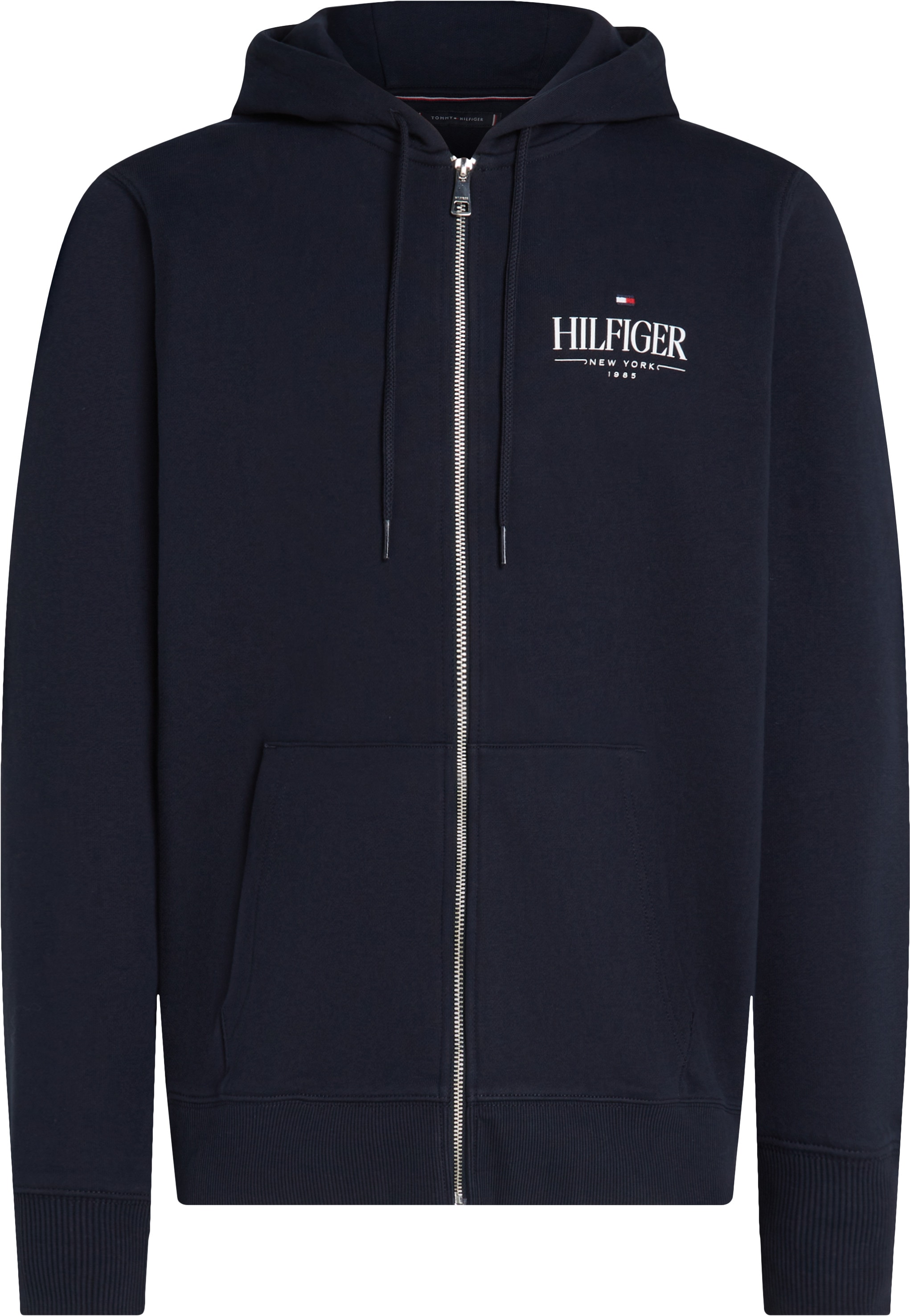 Tommy Hilfiger Big & Tall Kapuzensweatjacke »BT-HILFIGER STACKED HOODED ZIP-B«, Große Größen