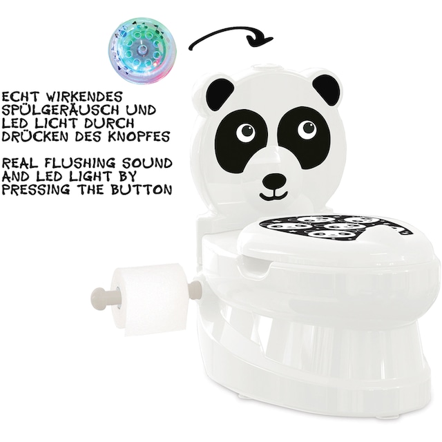 Jamara Toilettentrainer »Meine kleine Toilette, Panda«, mit Spülsound und  Toilettenpapierhalter bei
