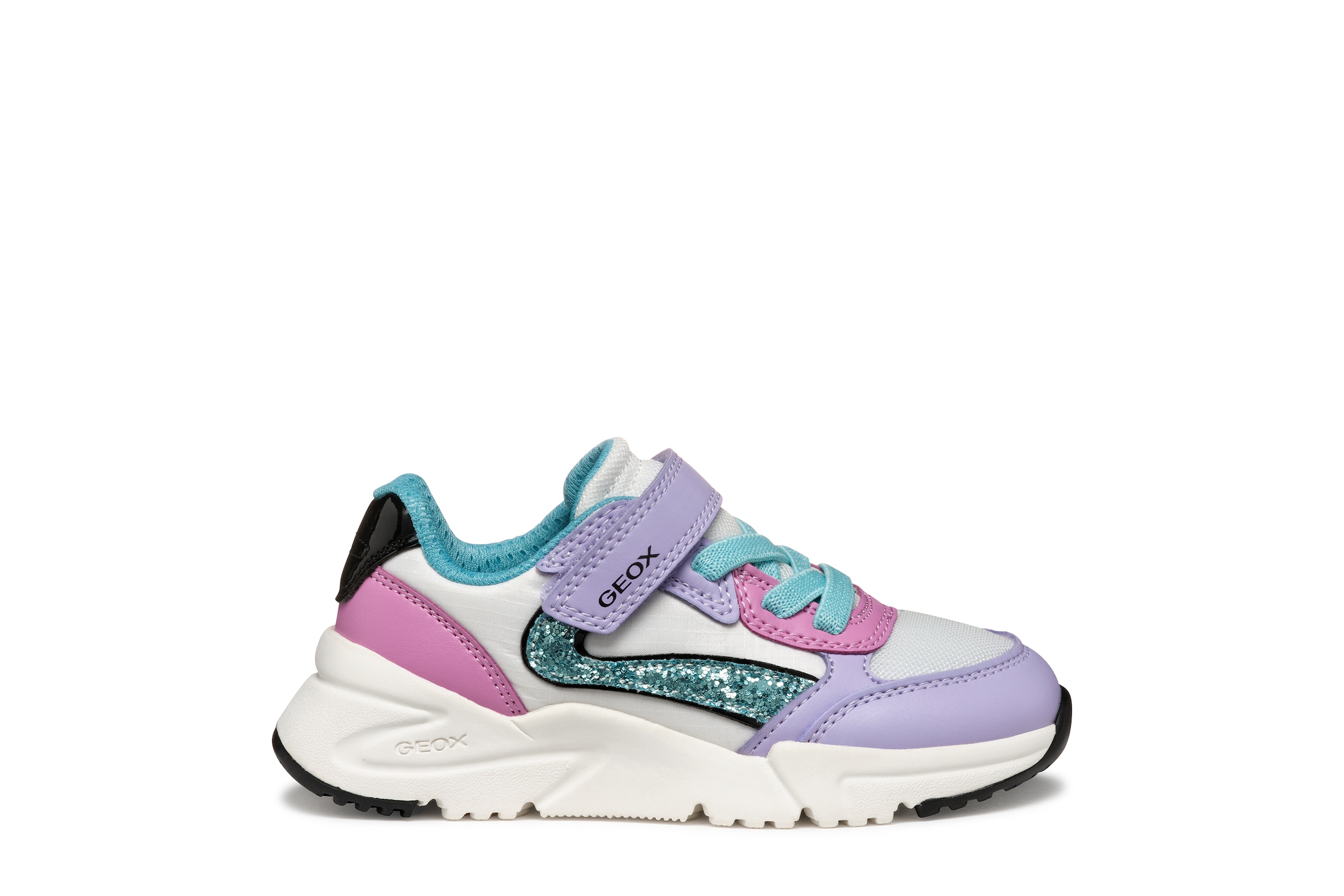 Geox Sneaker »J LOFTUS GIRL«  Slipper mit praktischem Klettverschluss, Größenschablone zum Download