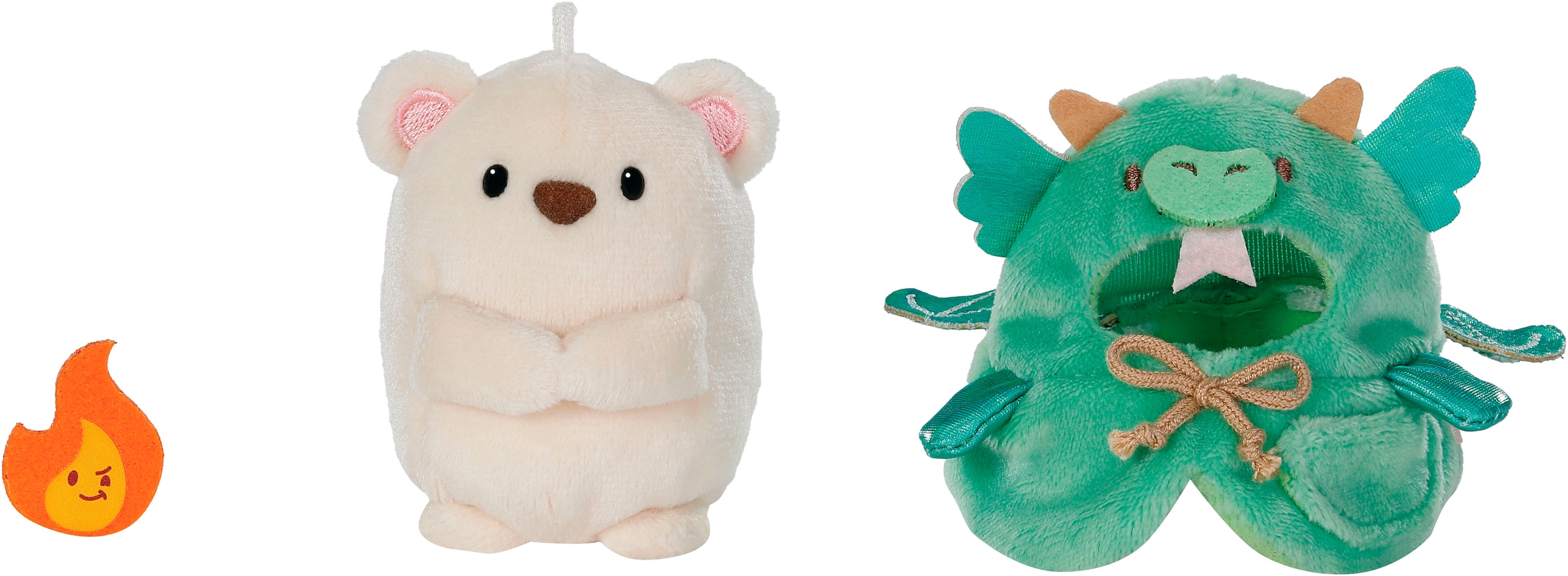 Nici Kuscheltier »mymochi, Eisbär Snono 8 cm mit Flamme und Drachenkostüm« in Geschenkbox