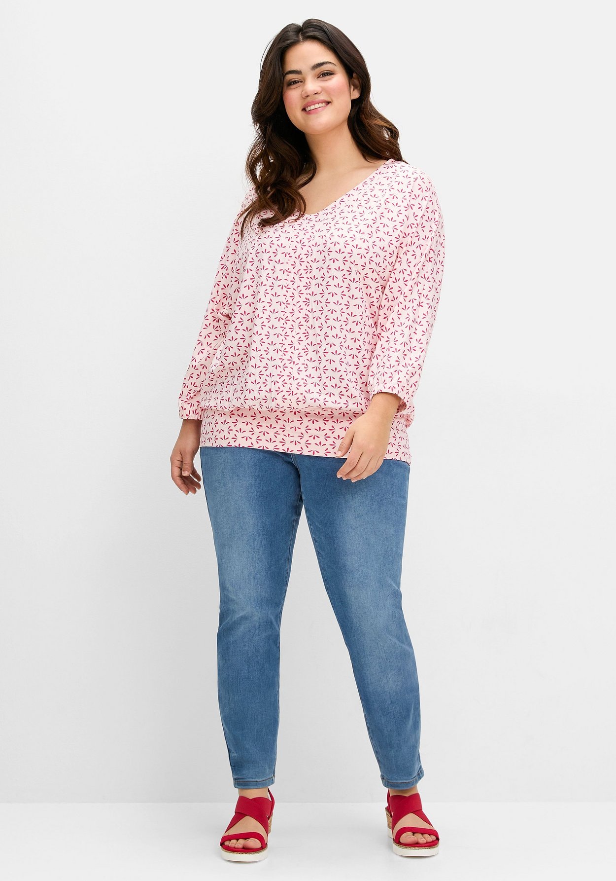 Sheego 3/4-Arm-Shirt »Shirt«