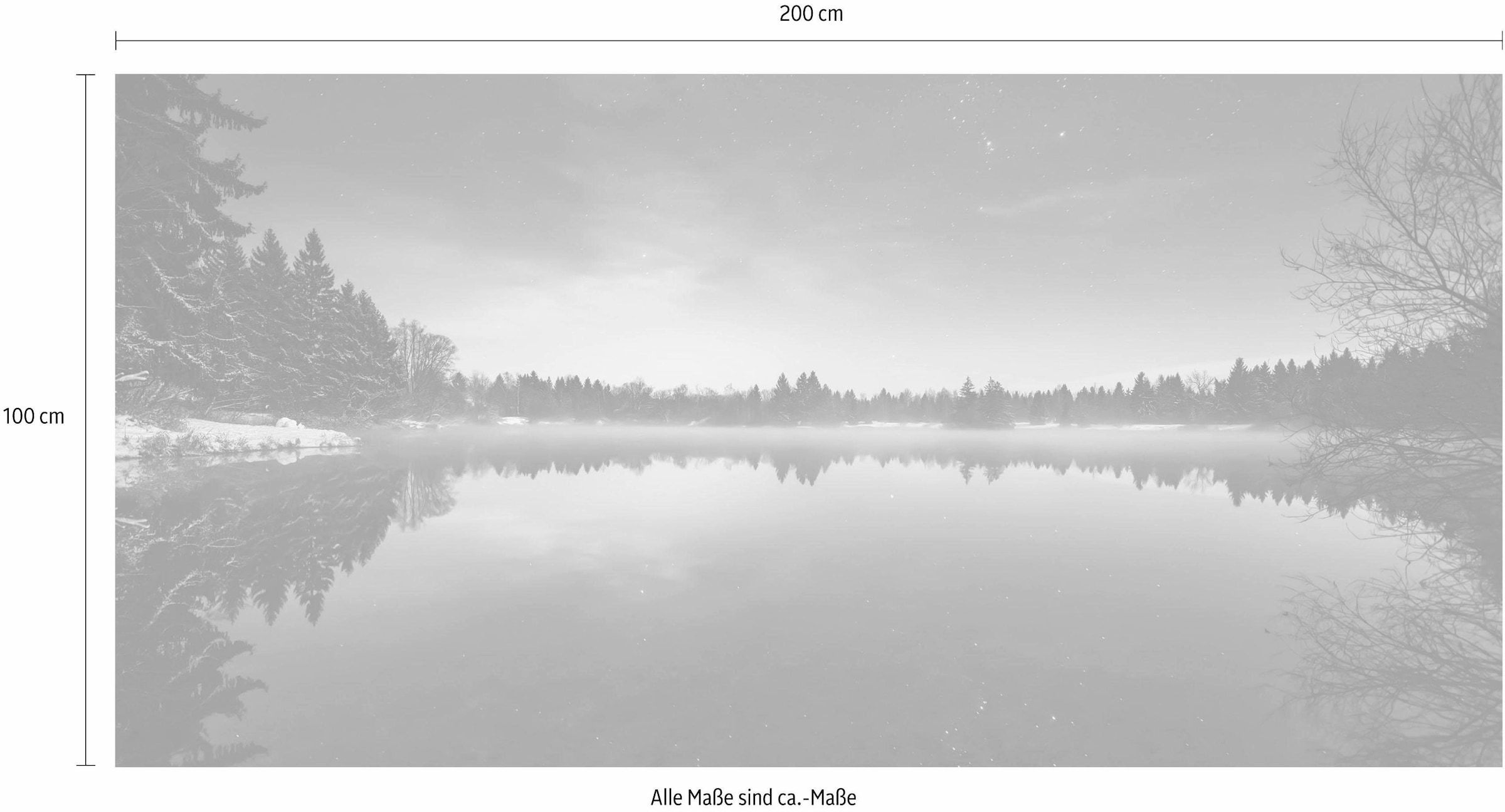 Komar Vliestapete »Digitaldruck Vlies - Glistening Stars - Größe 200 x 100 cm«, bedruckt, Wohnzimmer, Schlafzimmer