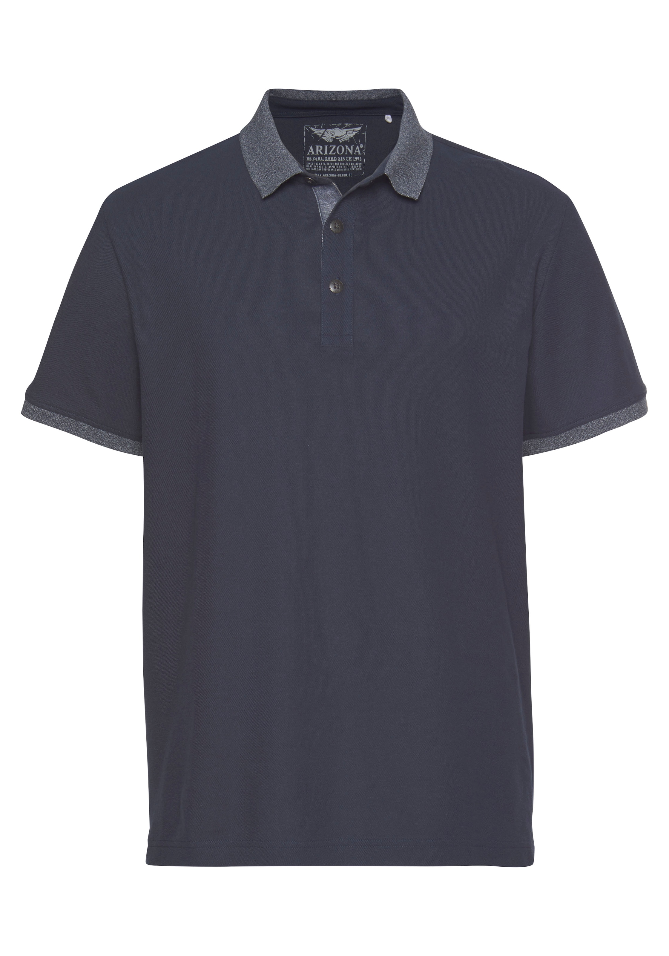 Arizona Poloshirt, Kurzarm, mit Rippbündchen, Polokragen, aus Piqué-Stoff