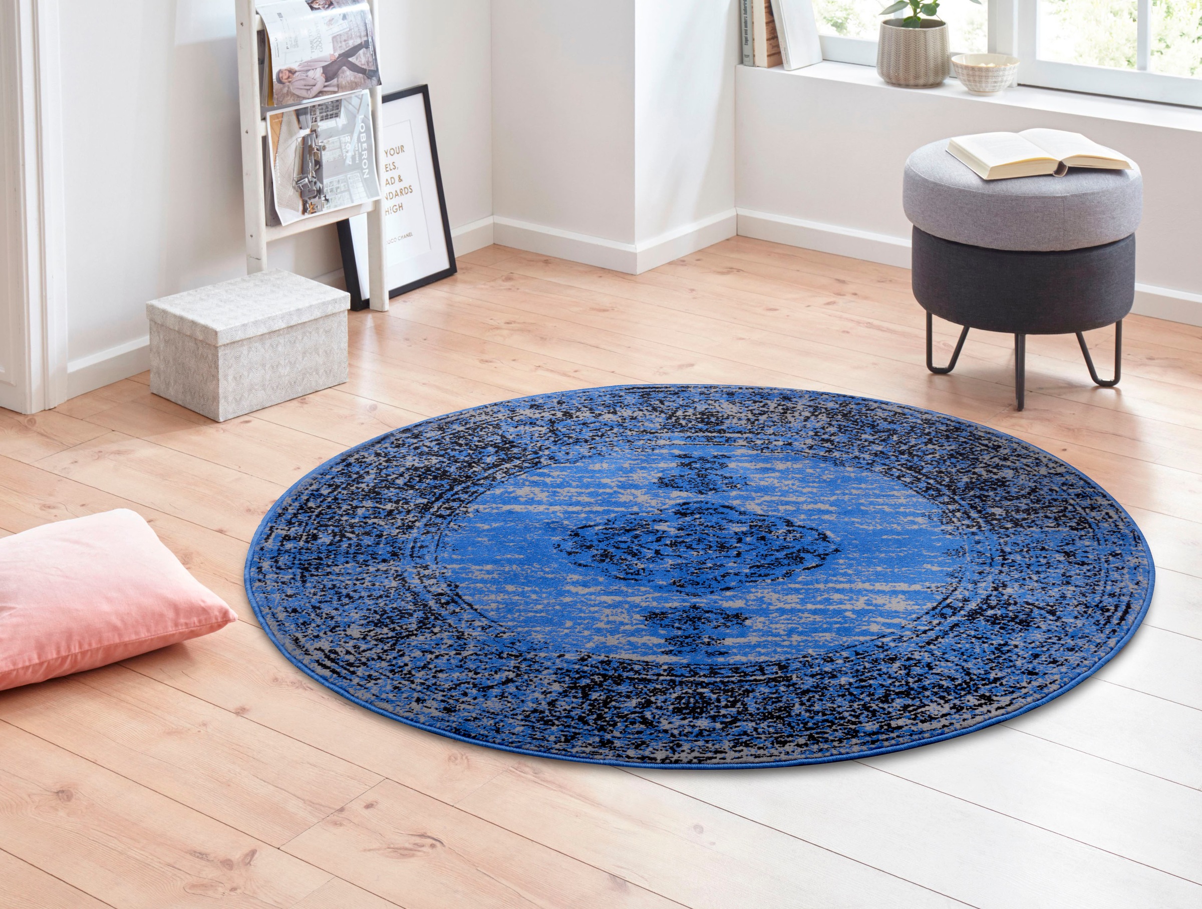 HANSE Home Teppich »Meridional«, rund, 9 mm Höhe, Orientalisch, Orient, Kurzflor, Wohnzimmer, Schlafzimmer, Vintage
