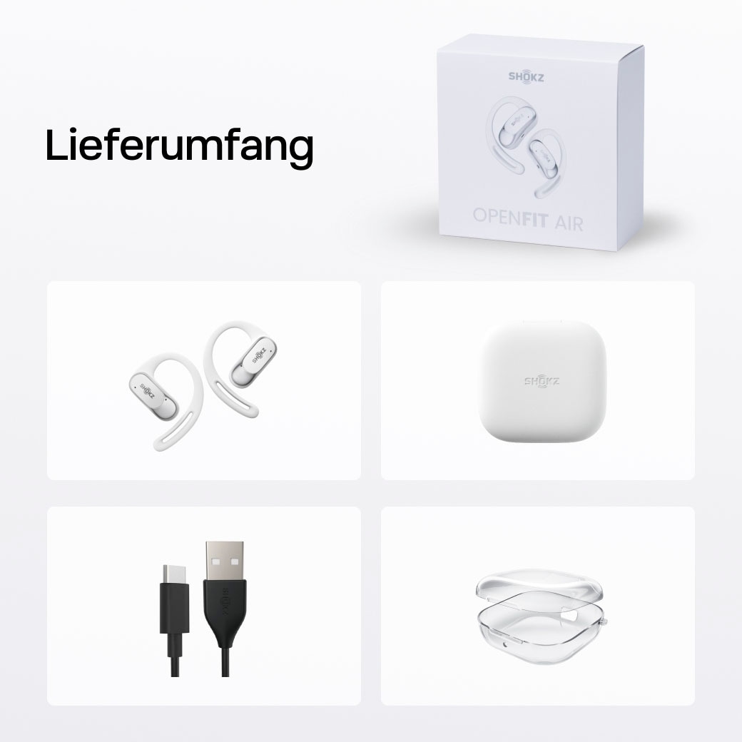 Shokz Open-Ear-Kopfhörer »OpenFit Air + Case«