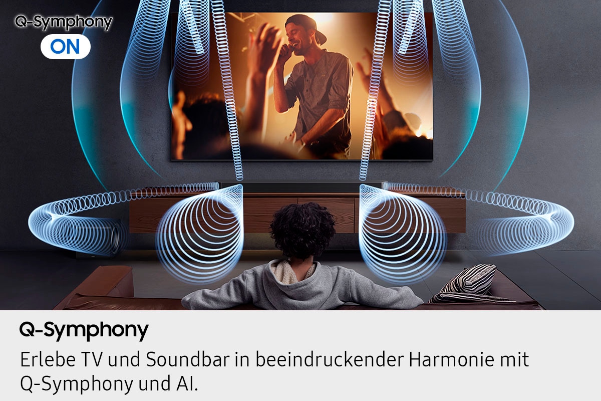Samsung Soundbar »HW-Q995GF Q-Soundbar« 11.1.4 (Bluetooth | WLAN (WiFi) App-Steuerung | Bassregelung | Lautstärkeregelung | Pairing ) 11.1.4-Kanal Subwoofer & Rücklautsprecher, Kabellos Dolby Atmos, DTS:X