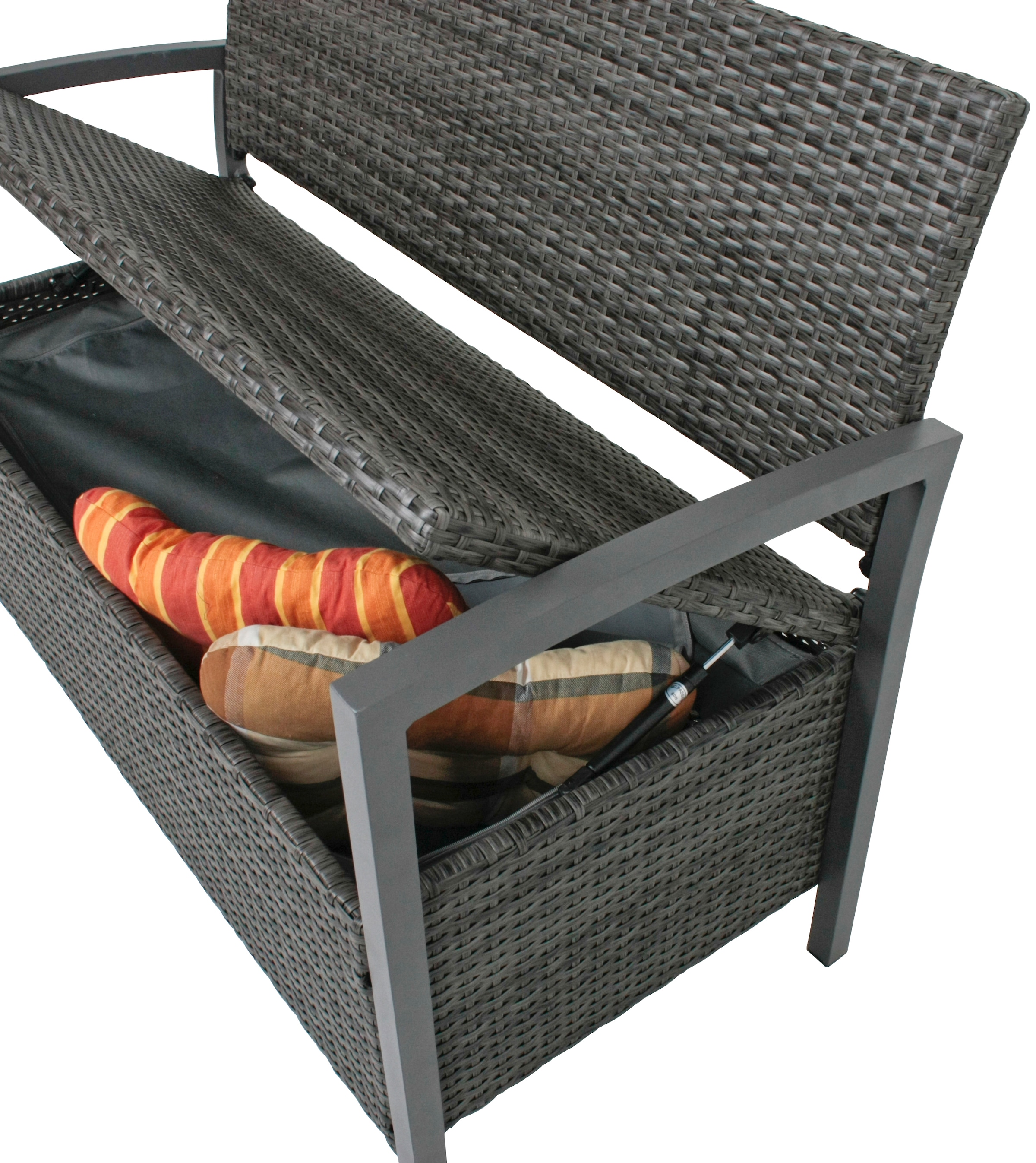 Garden Pleasure Gartenbank »Ferrara«, mit Staufach, BxTxH: 117x58x86 cm, verschiedene Farben
