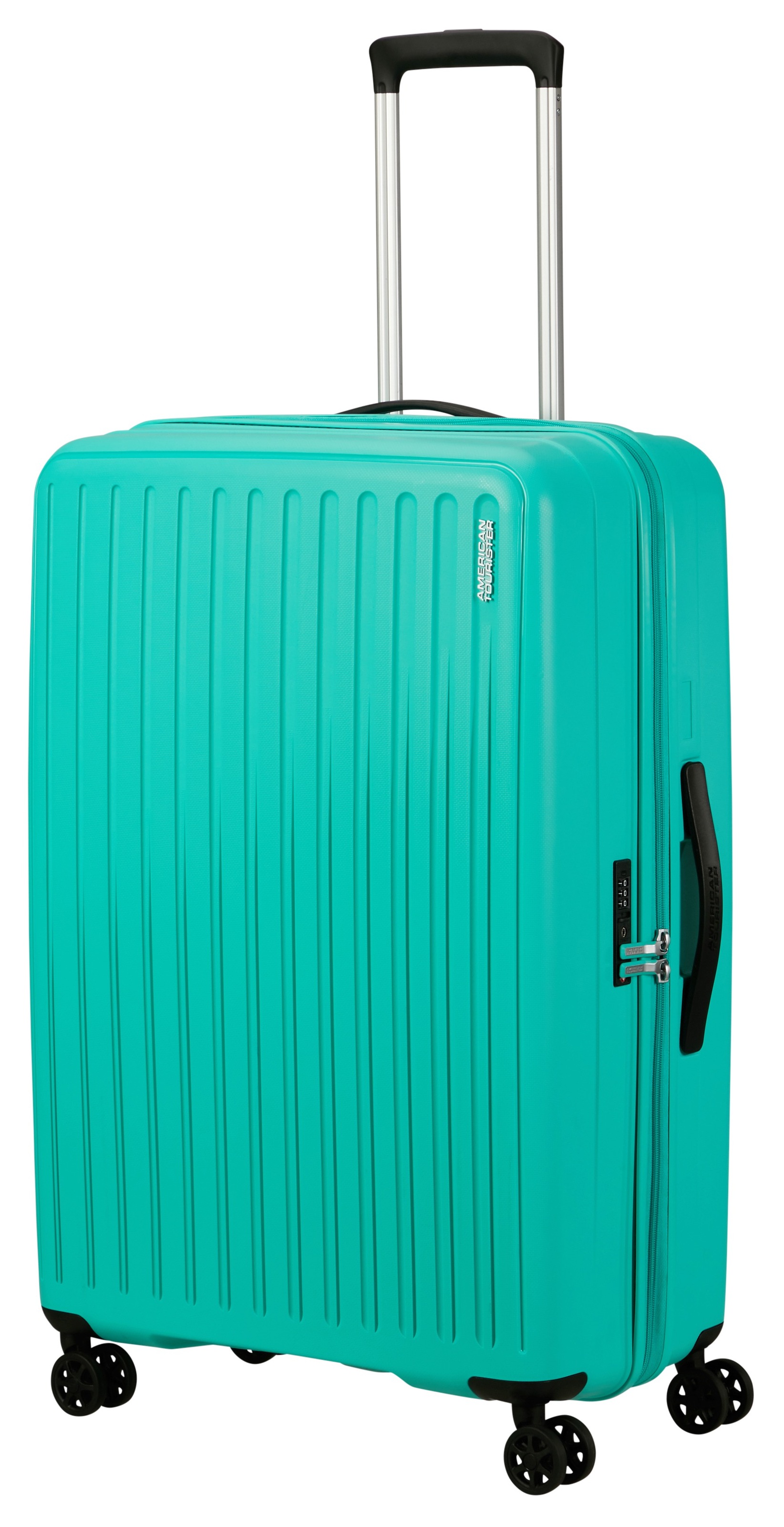 American Tourister® Hartschalen-Trolley »REJOY, verschiedene Größen und Farben«, 4 Rollen, Hartschalen-Koffer personalisierbar versenktes TSA-Schloss