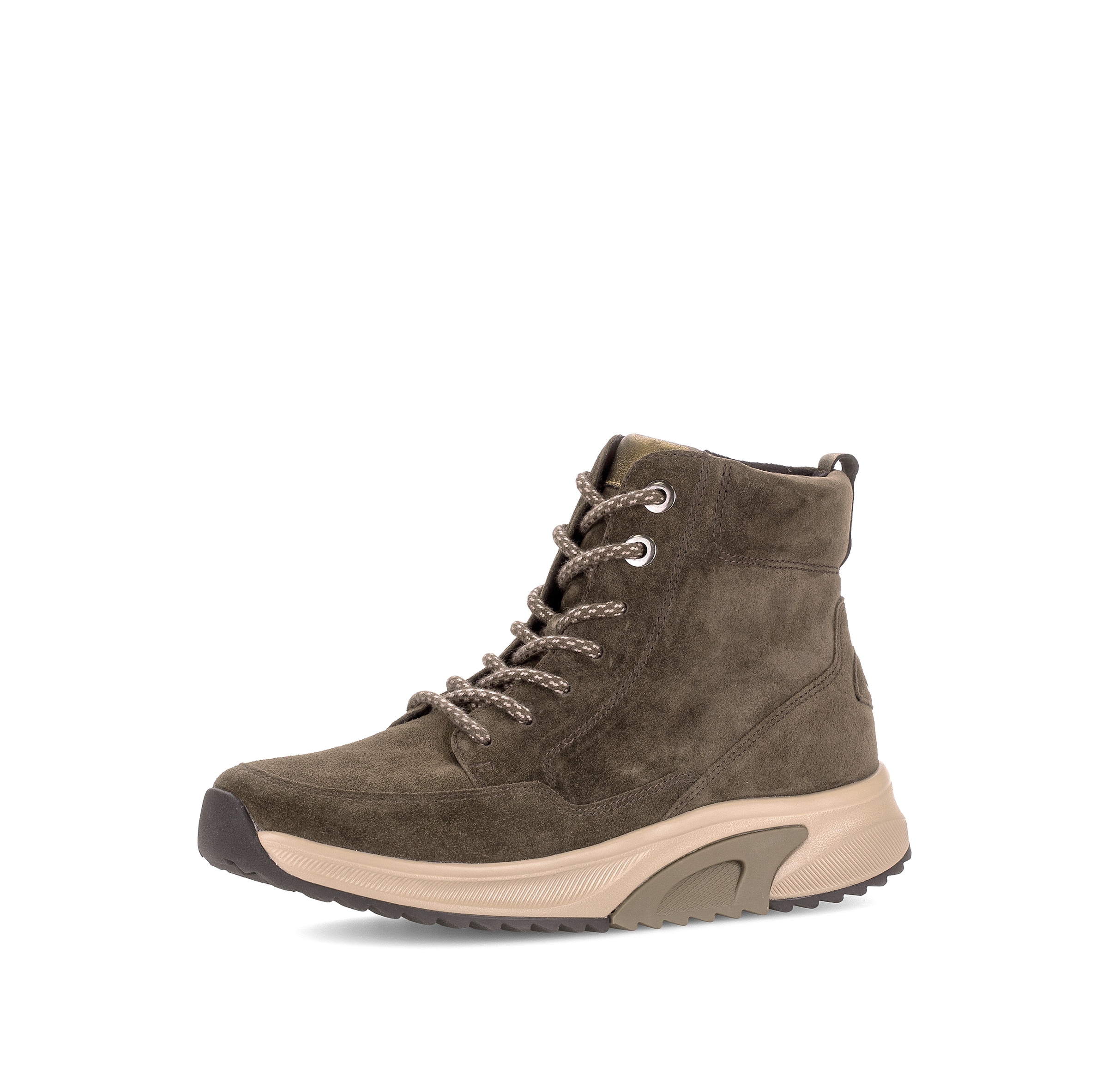 rollingsoft Schnürboots  Keilabsatz, High Top-Sneaker mit gepolstertem Schaftrand