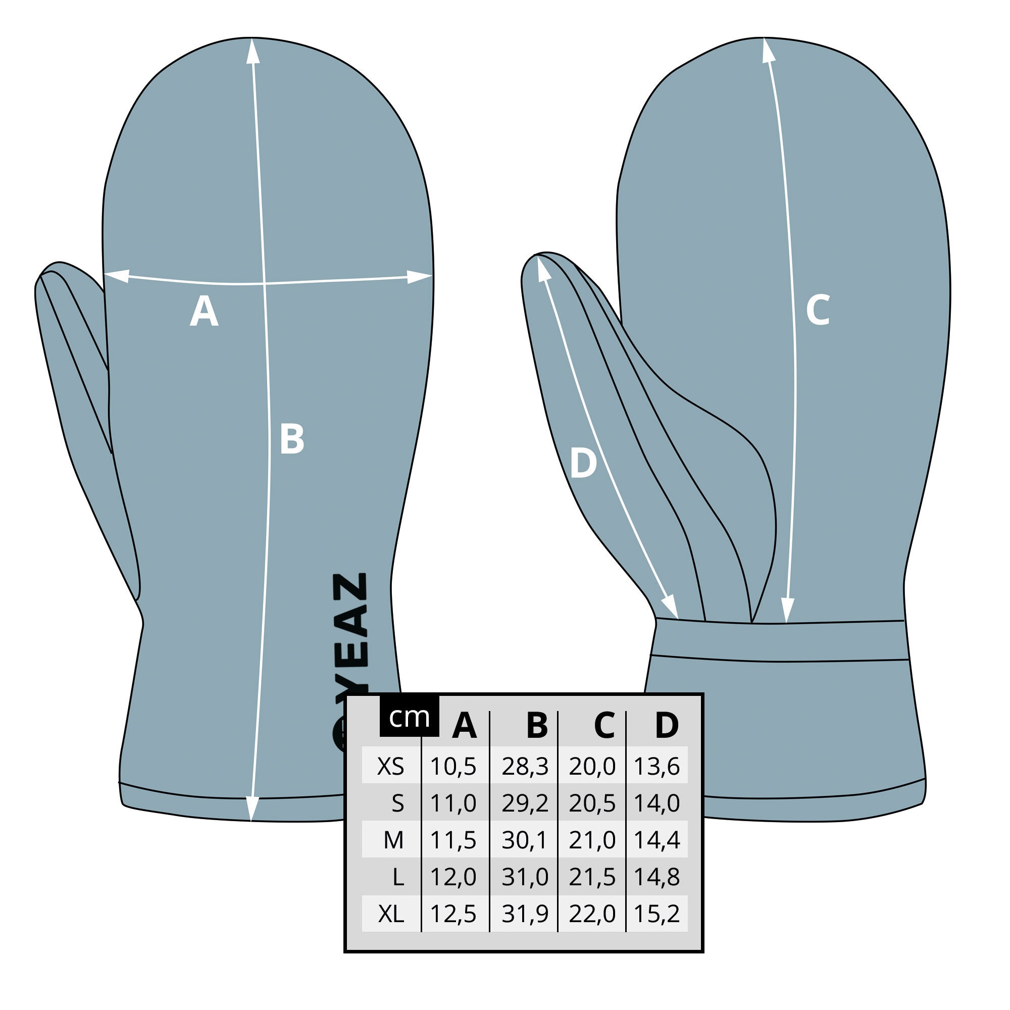 YEAZ Skihandschuhe »Fausthandschuhe POW«