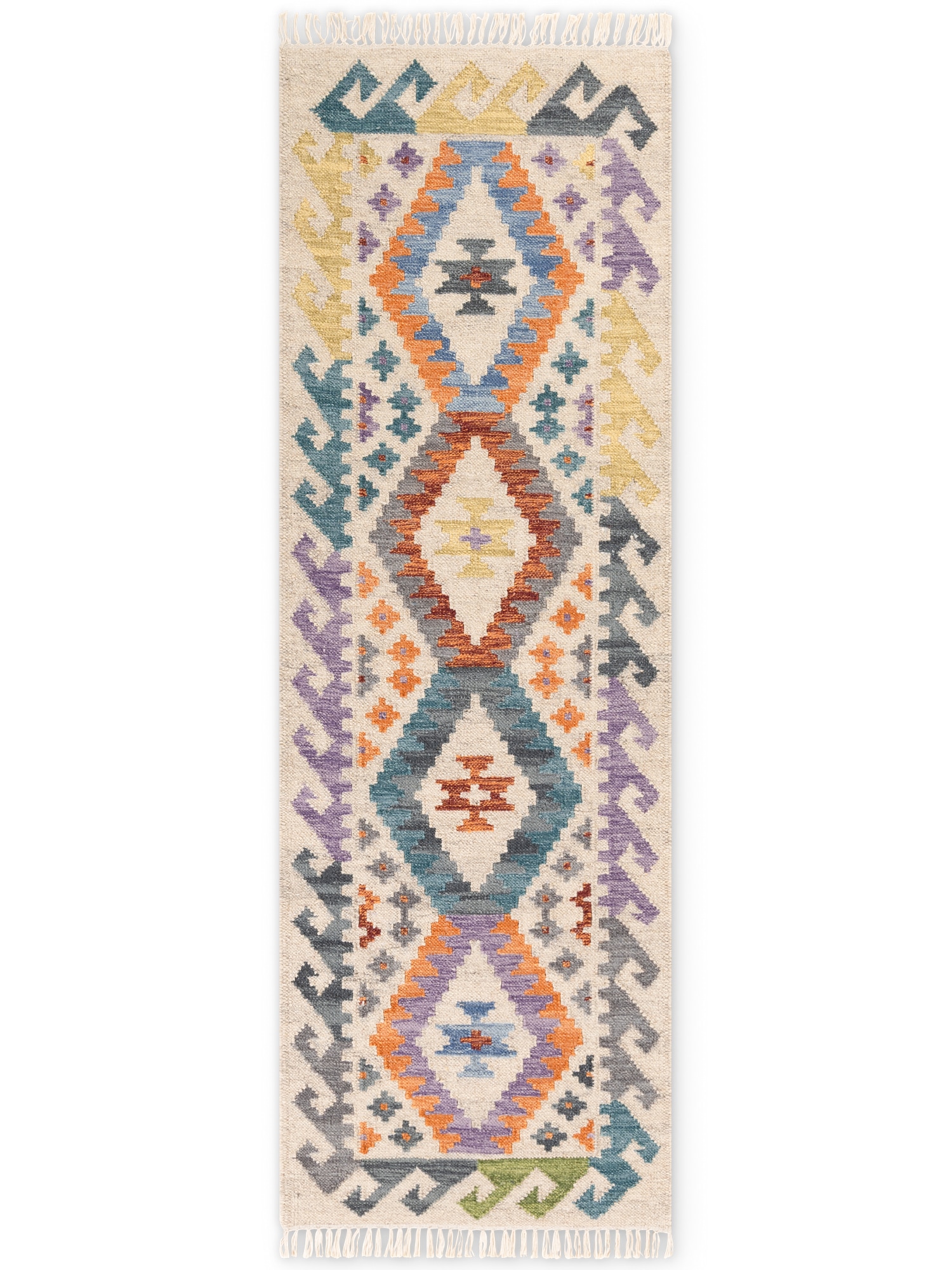 HANSE Home Teppich »Kelim Oasis«, rechteckig, 3 mm Höhe, Wolle, Baumwolle, Natur, Handgewebt, orientalisch, Boho, traditionell