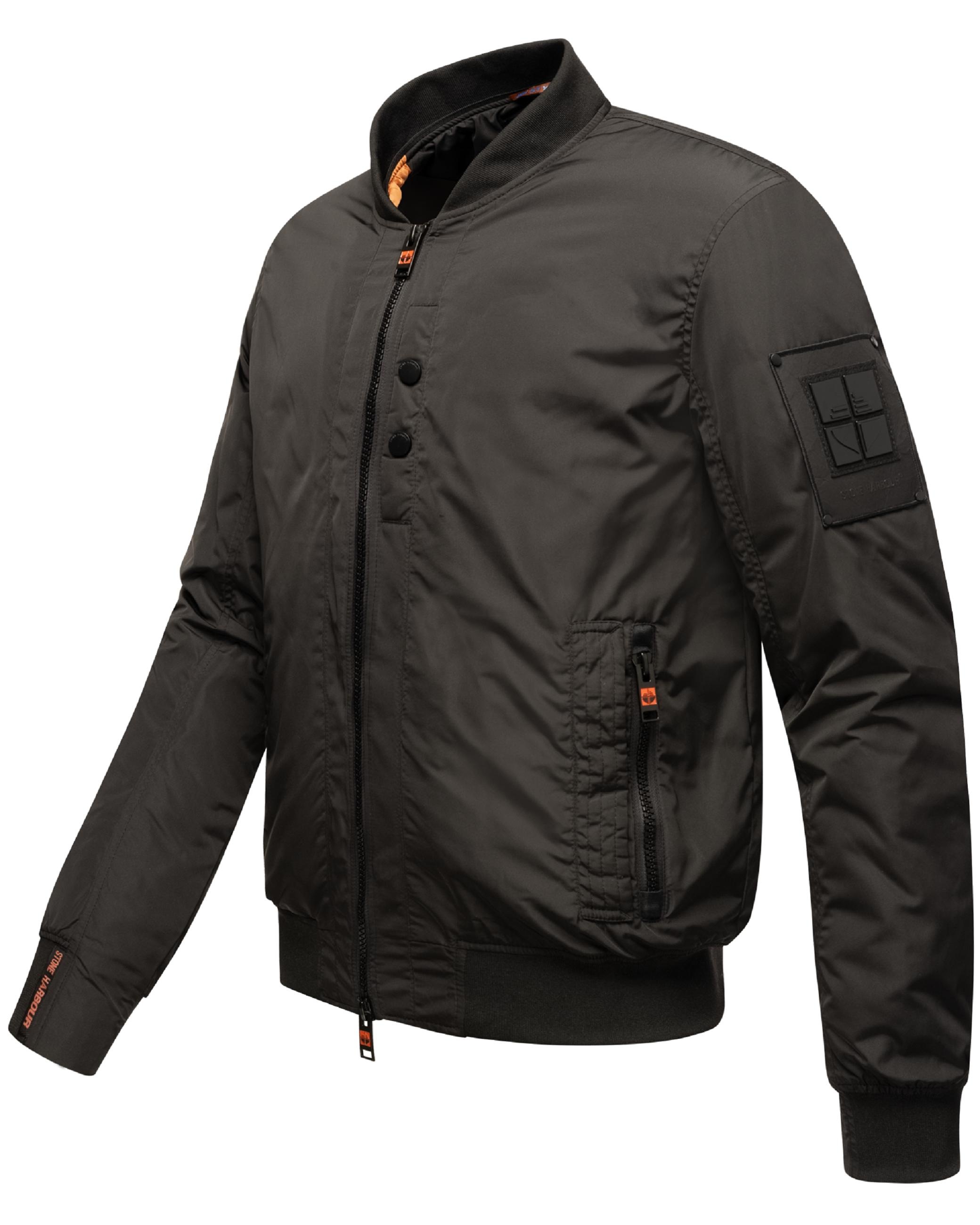 Stone Harbour Bomberjacke »Bomberjacke Hoobo«, mit Kapuze, Stylische Herren Fliegerjacke mit abnehmbarer Innenjacke