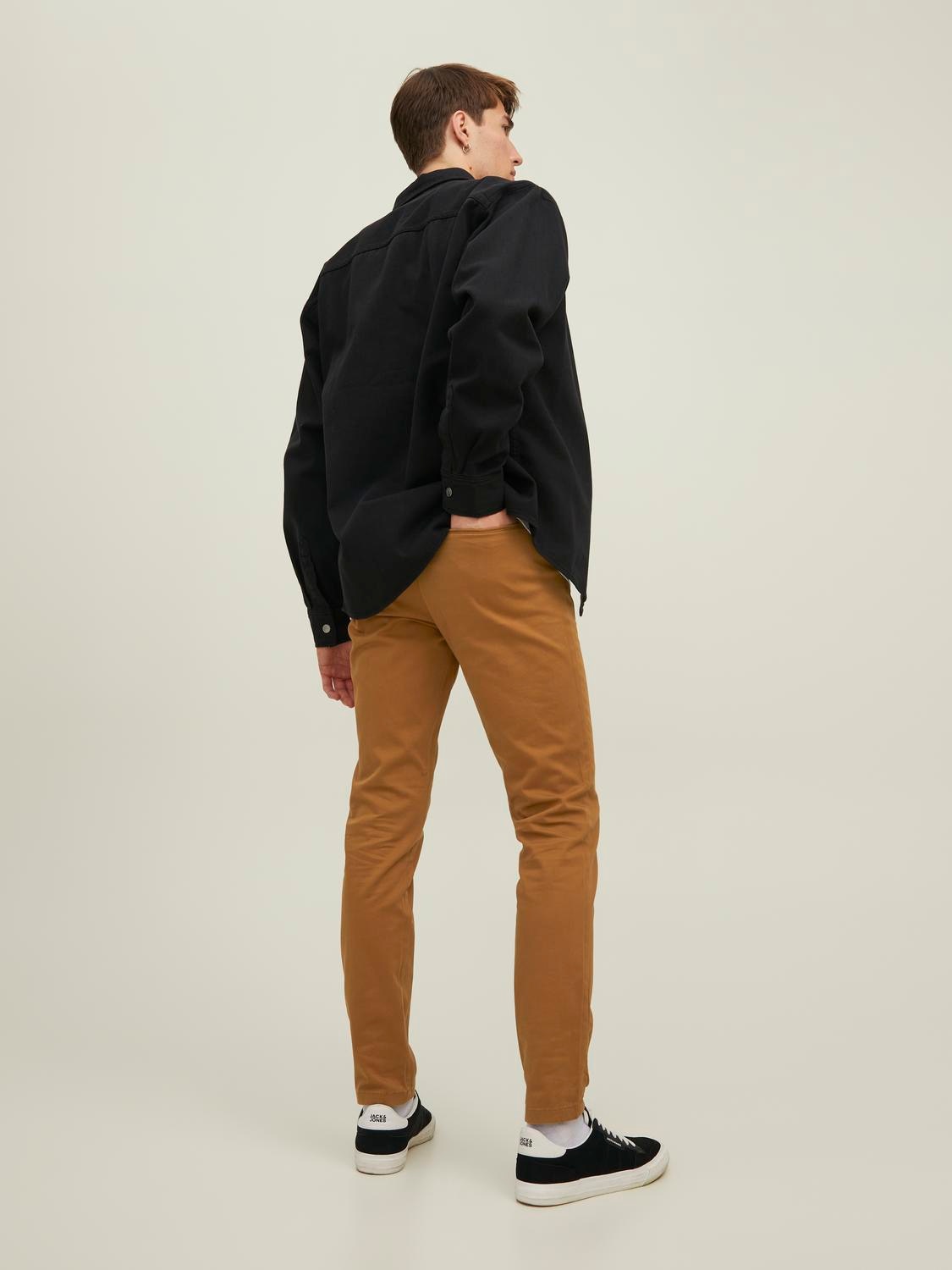 Jack & Jones Chinos »JPSTMARCO mit Stretchkomfort und schmalem Bein«, mit Reißverschluss