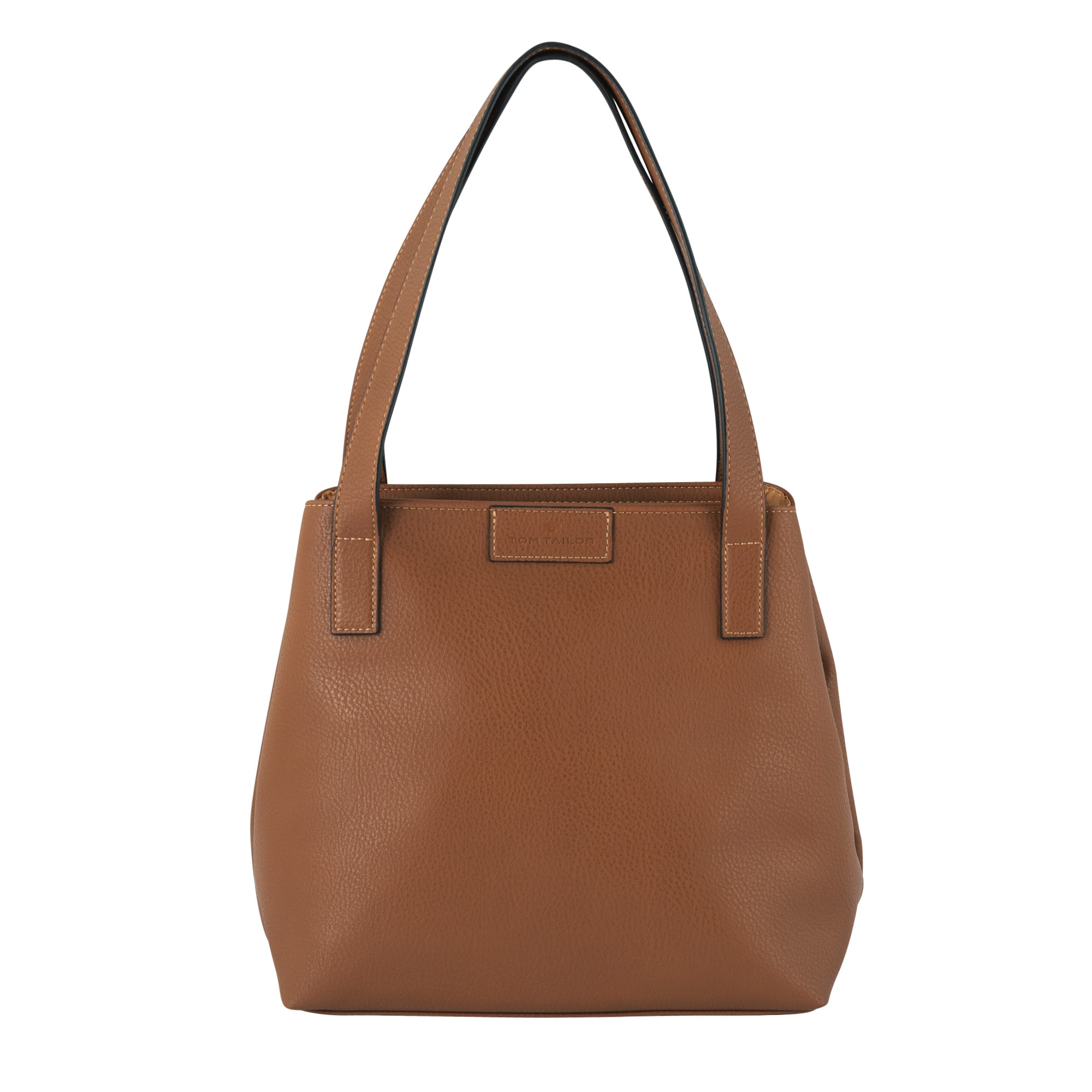 TOM TAILOR Shopper »Miri zip«, aus griffigem Lederimitat mit praktischen flachen Handgriffen