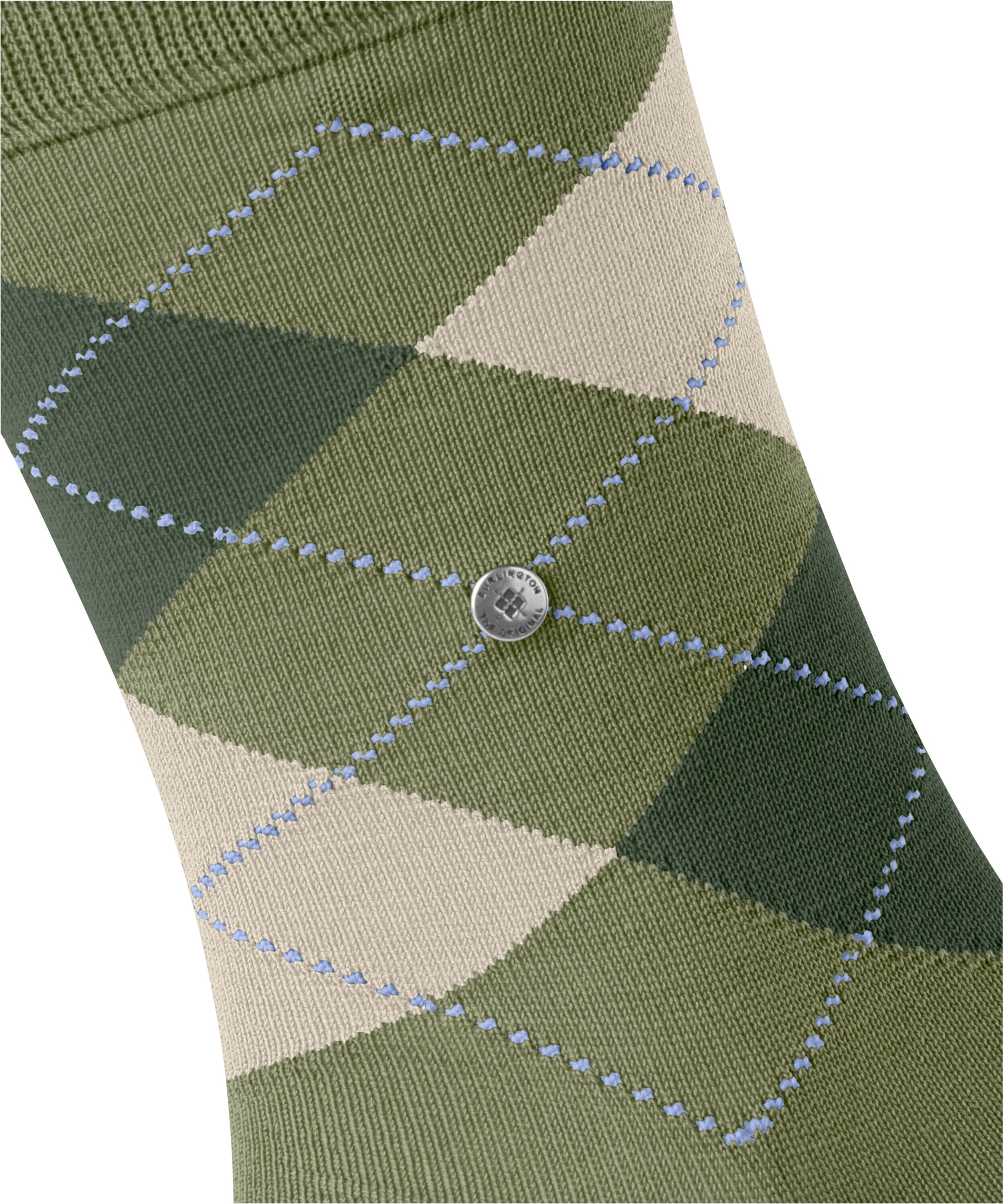 Burlington Socken »Manchester« Einheitsgröße 40-46, Argyle-Muster, Burlington-Clip