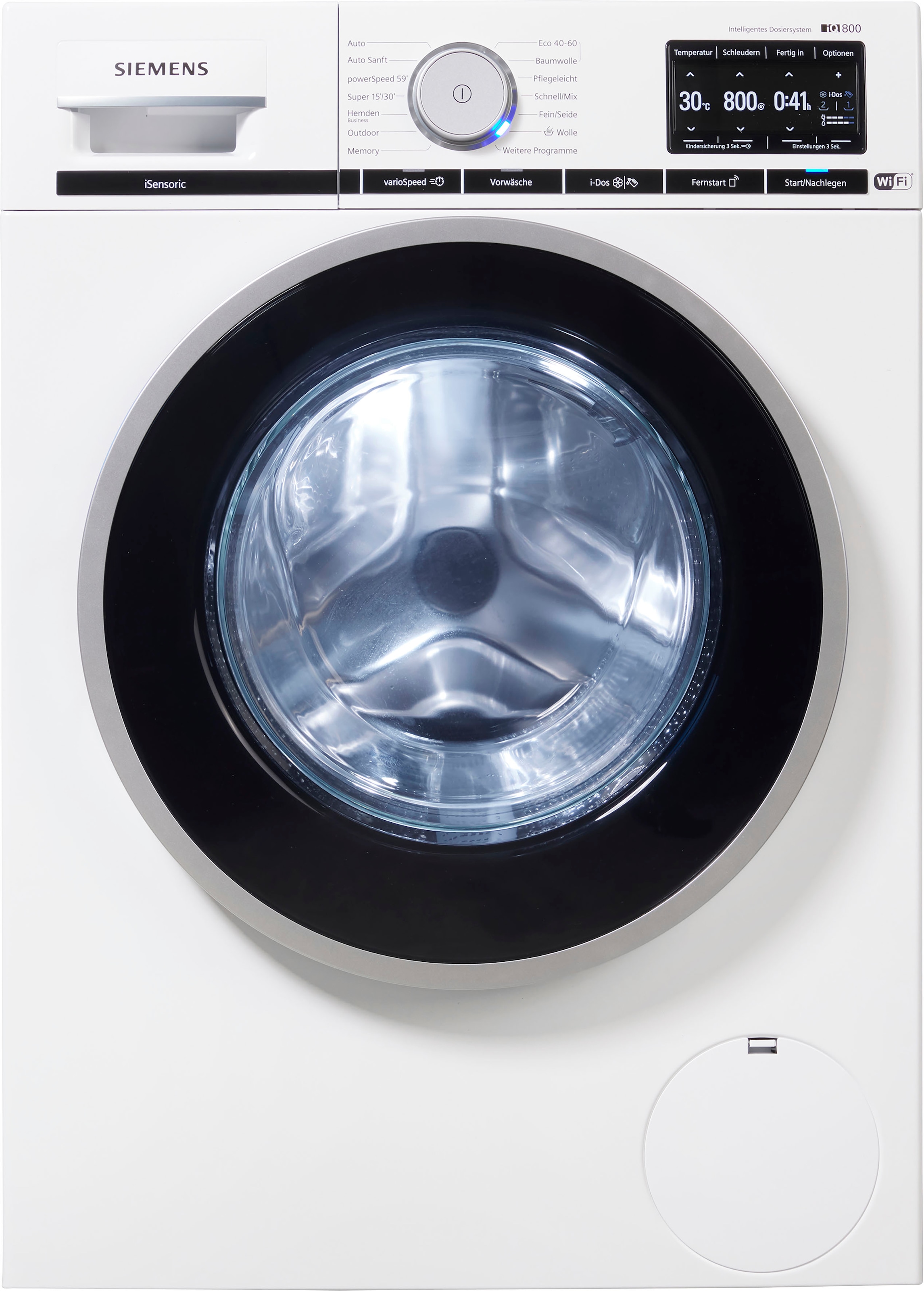 SIEMENS Waschmaschine, WM14VE43, 9 kg, XXL Dosierautomatik 3 i-Dos - mit Jahren 1400 U/min, Garantie