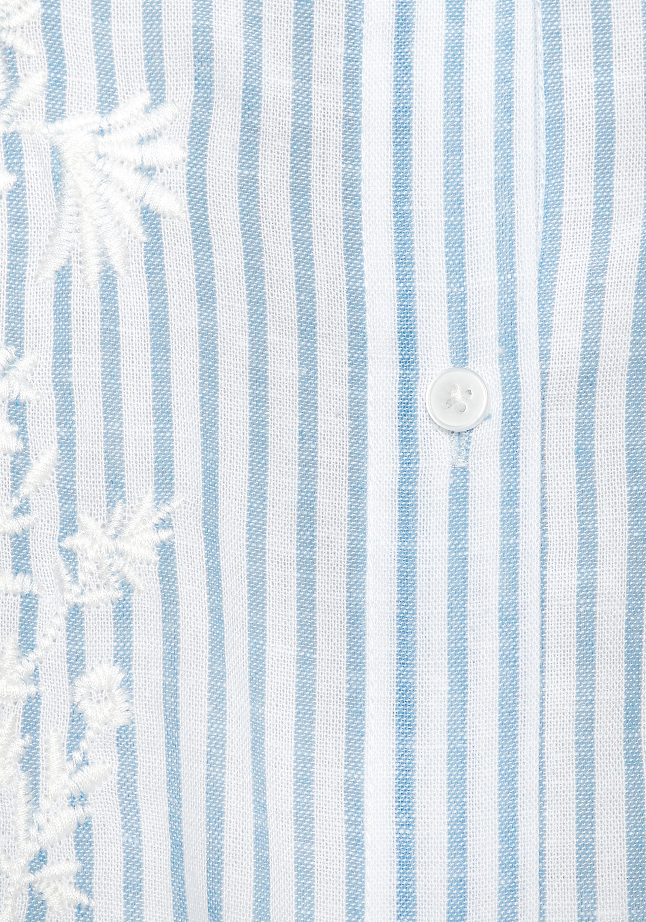 LASCANA Langarmbluse mit floraler Stickerei