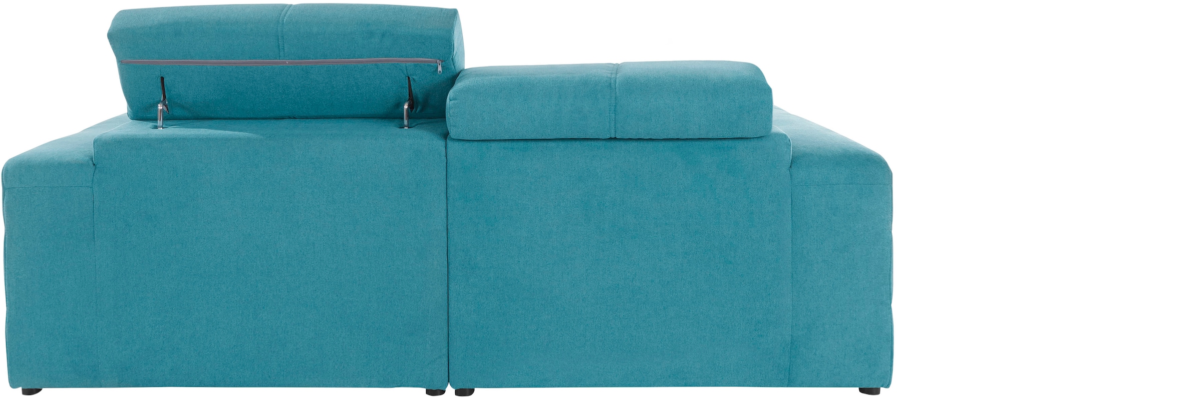 DOMO collection Ecksofa »Brandon Sitzbelastung 140 kg, kleine Ausführung B/T/H: 214/100/80 cm«, Mit Kopfteilverstellung, auch in Leder und Cord, L-Form