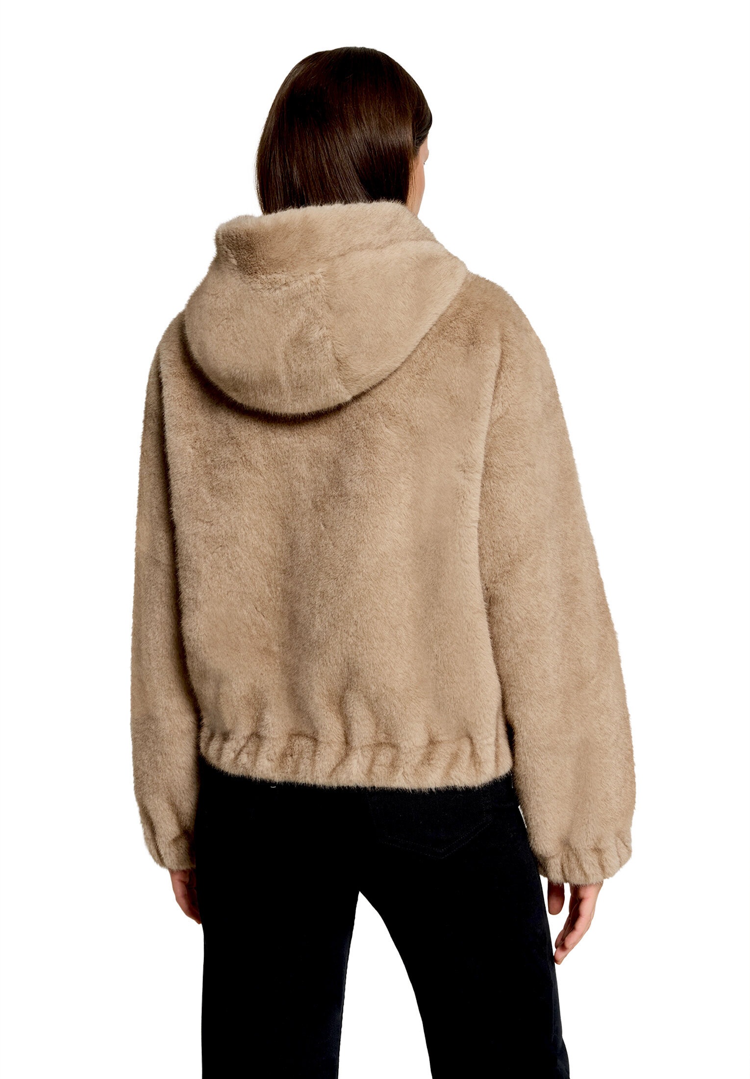 Gil Bret Plüschjacke »Plüschjacke mit Kapuze«