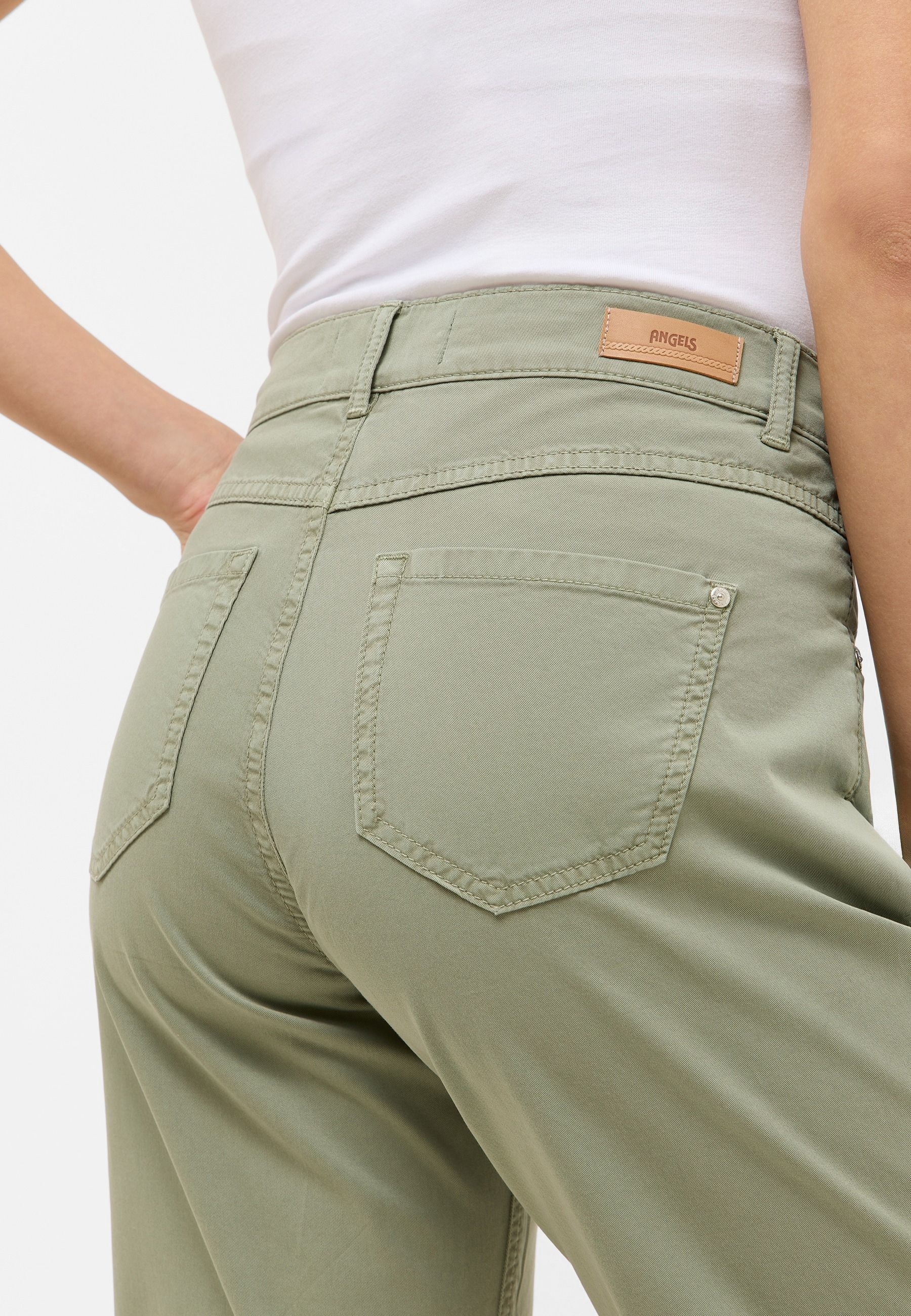 ANGELS Bermudas »BERMUDA TURN UP«  mit Umschlagsaum, Stretch, Straight-Fit