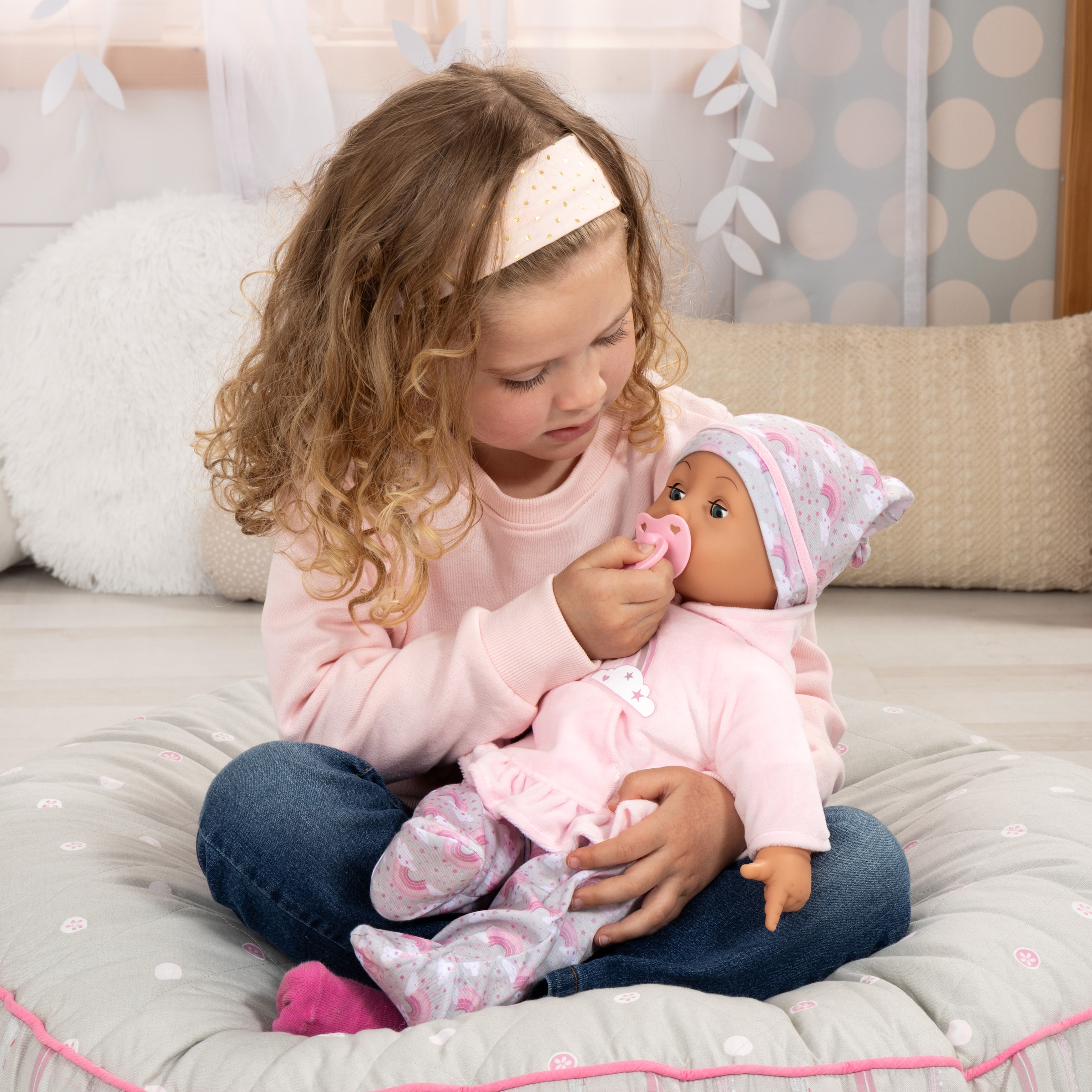 Bayer Babypuppe »Bambolina 46 cm« mit Funktionen