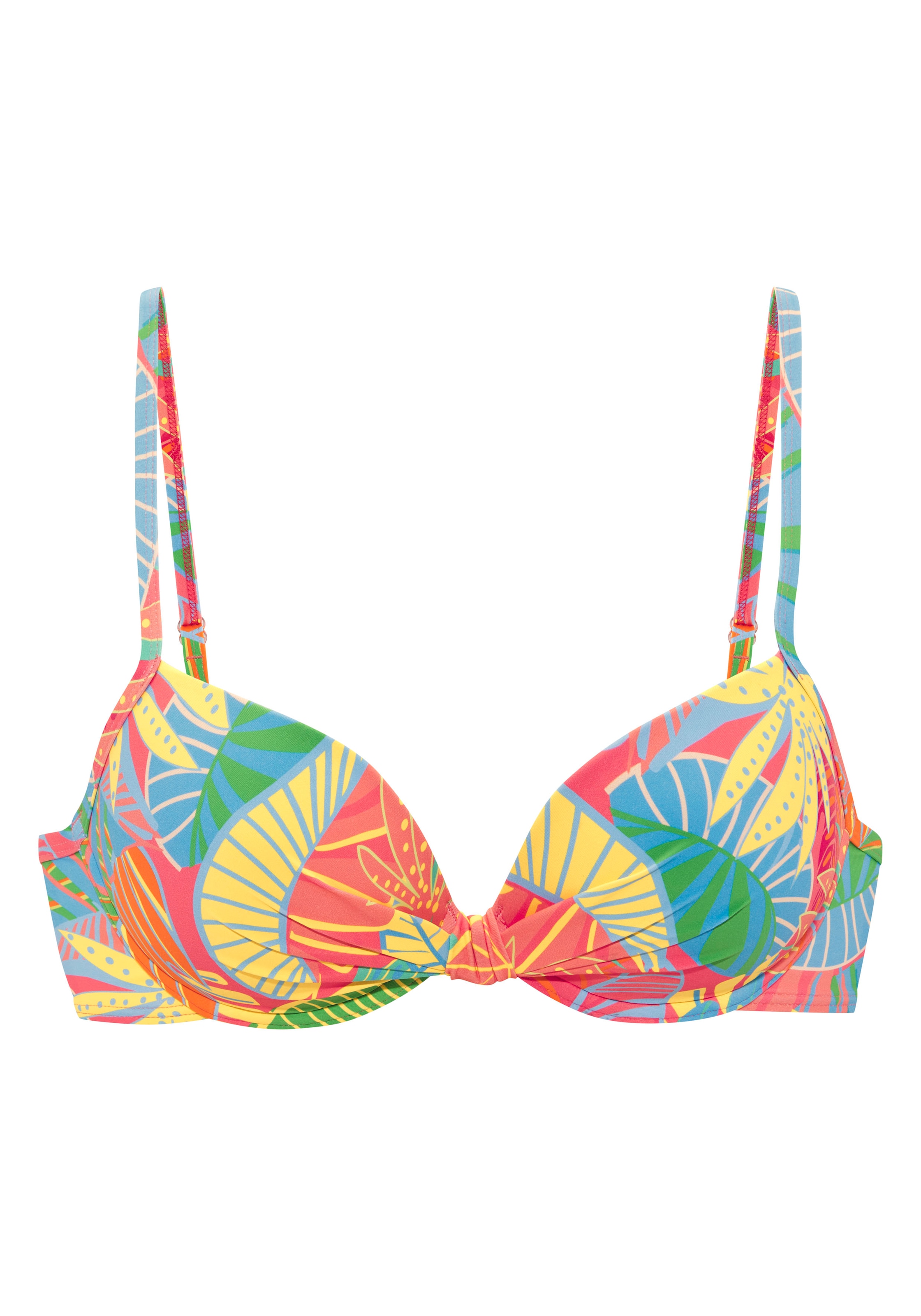 s.Oliver Bügel-Bikini-Top »Yana« mit stylischem Blätterdruck