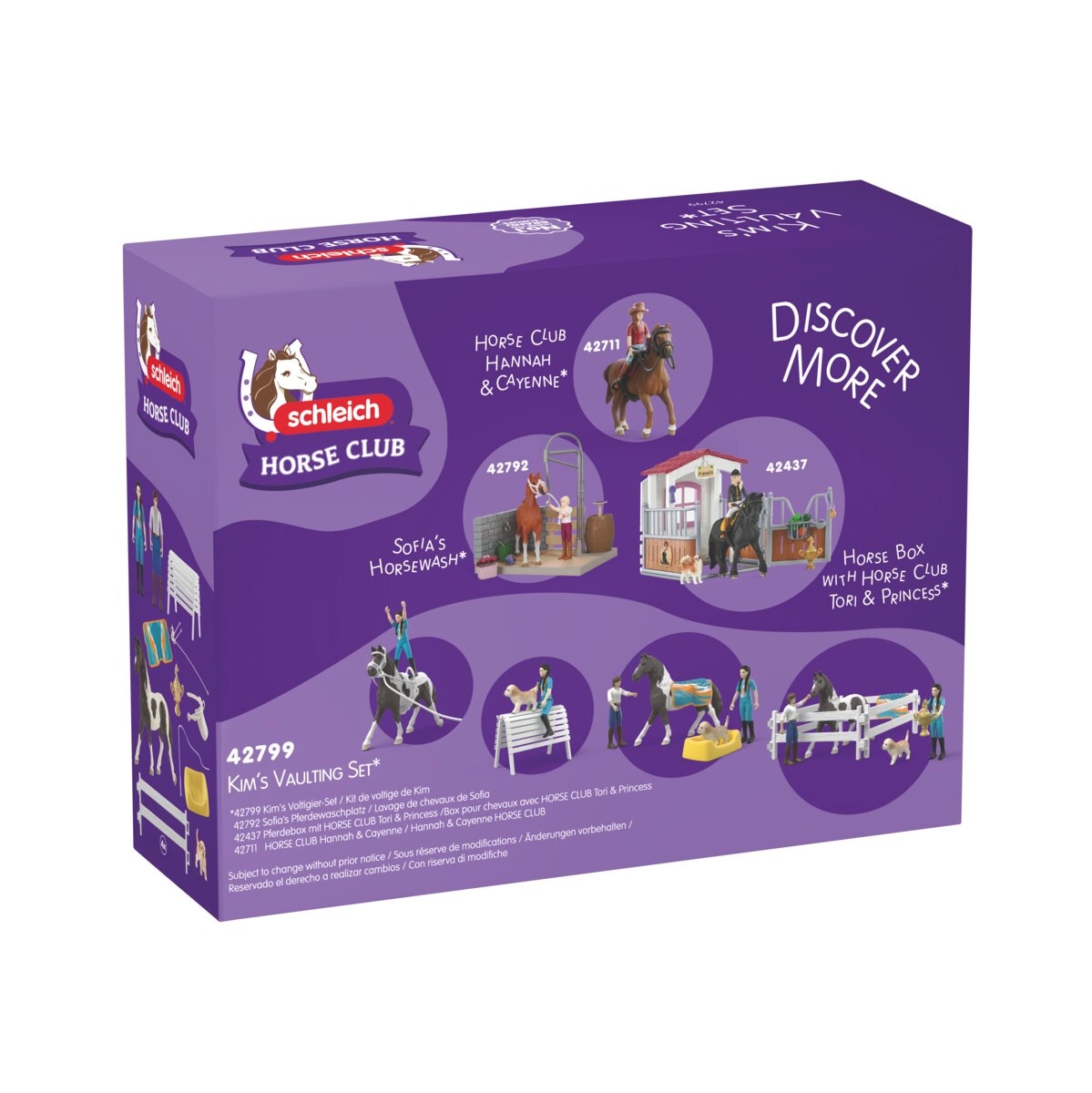 Schleich® Spielwelt »HORSE CLUB, Kim's Voltigier Set (42799)«