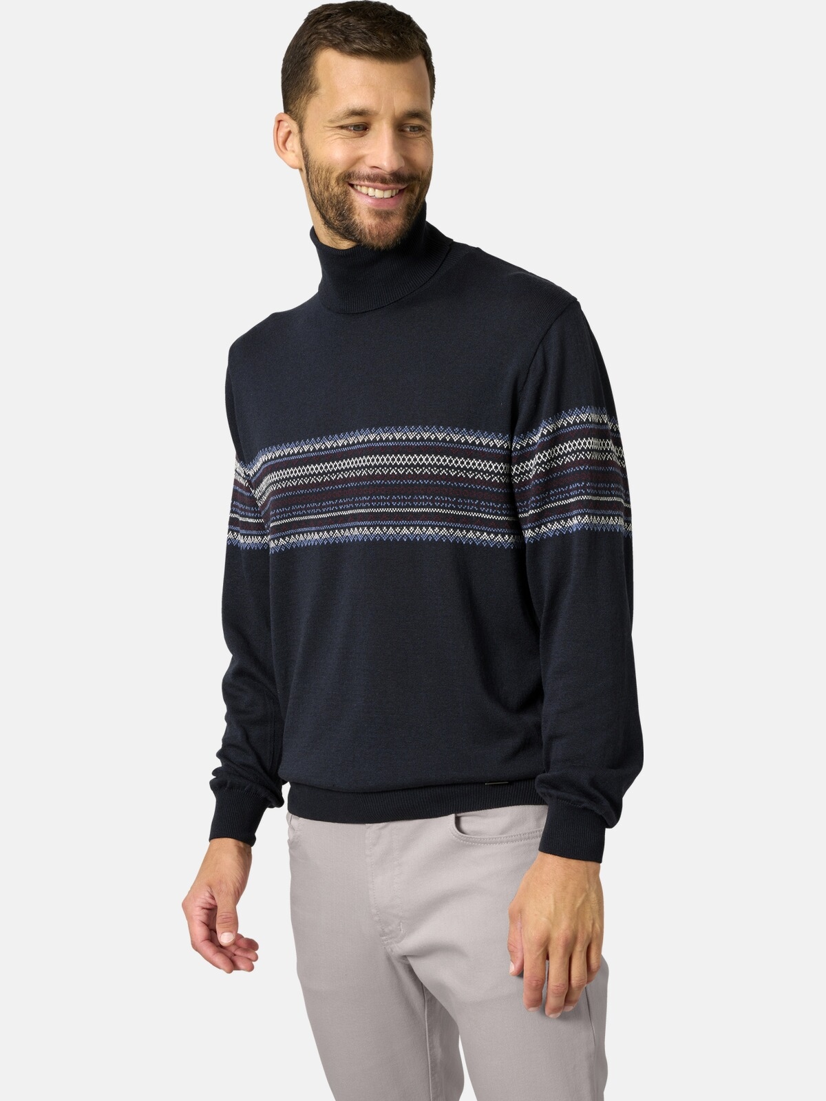 Rollkragenpullover »Pullover VESTORINO«, im wärmenden Norweger-Stil