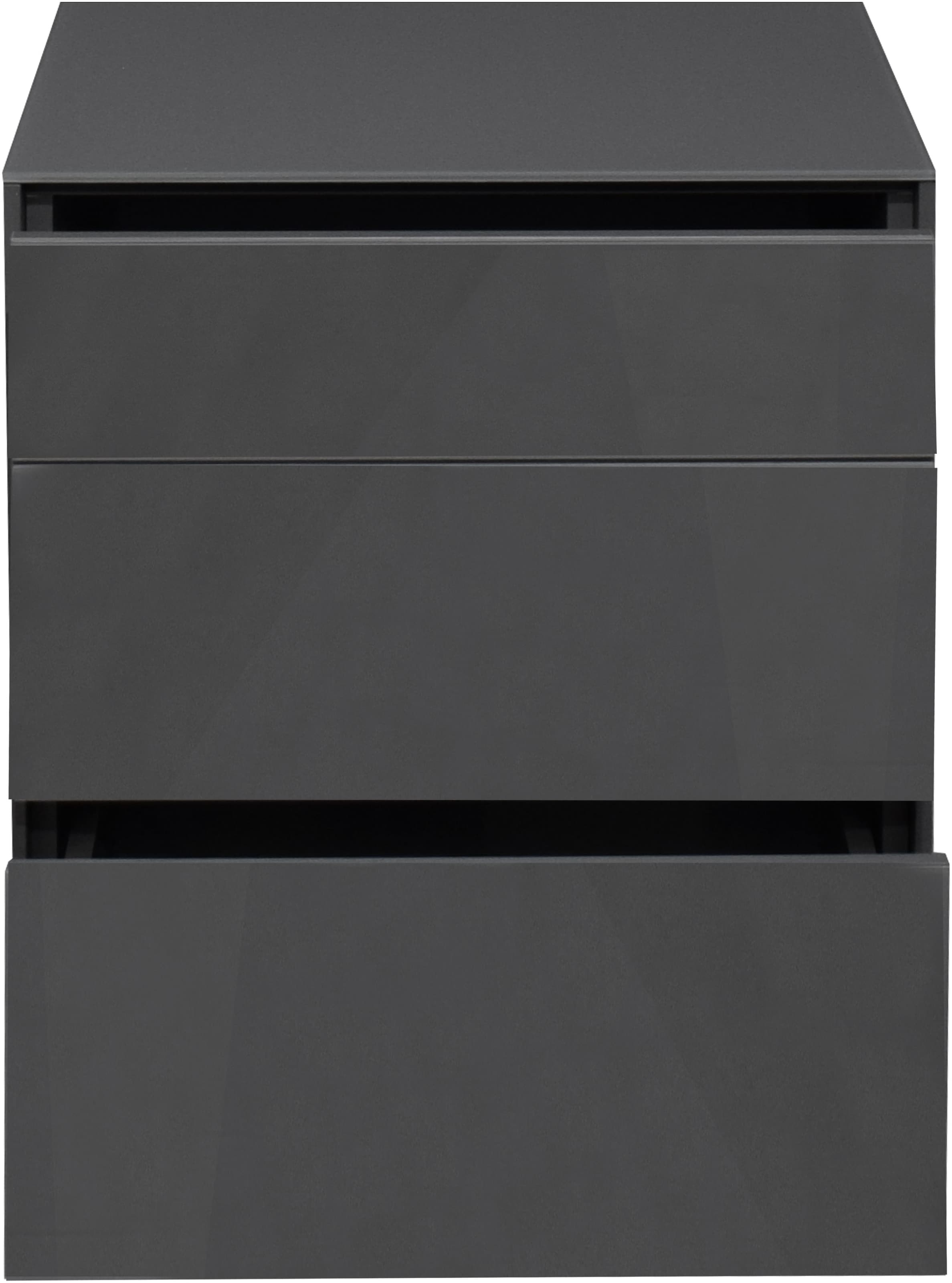 Mäusbacher Kommode »Imola TOPSELLER!«, (OTTOs Choice), Mäusbacher Kommode, mit Glasfront und Glasoberplatte, 2 Schubladen