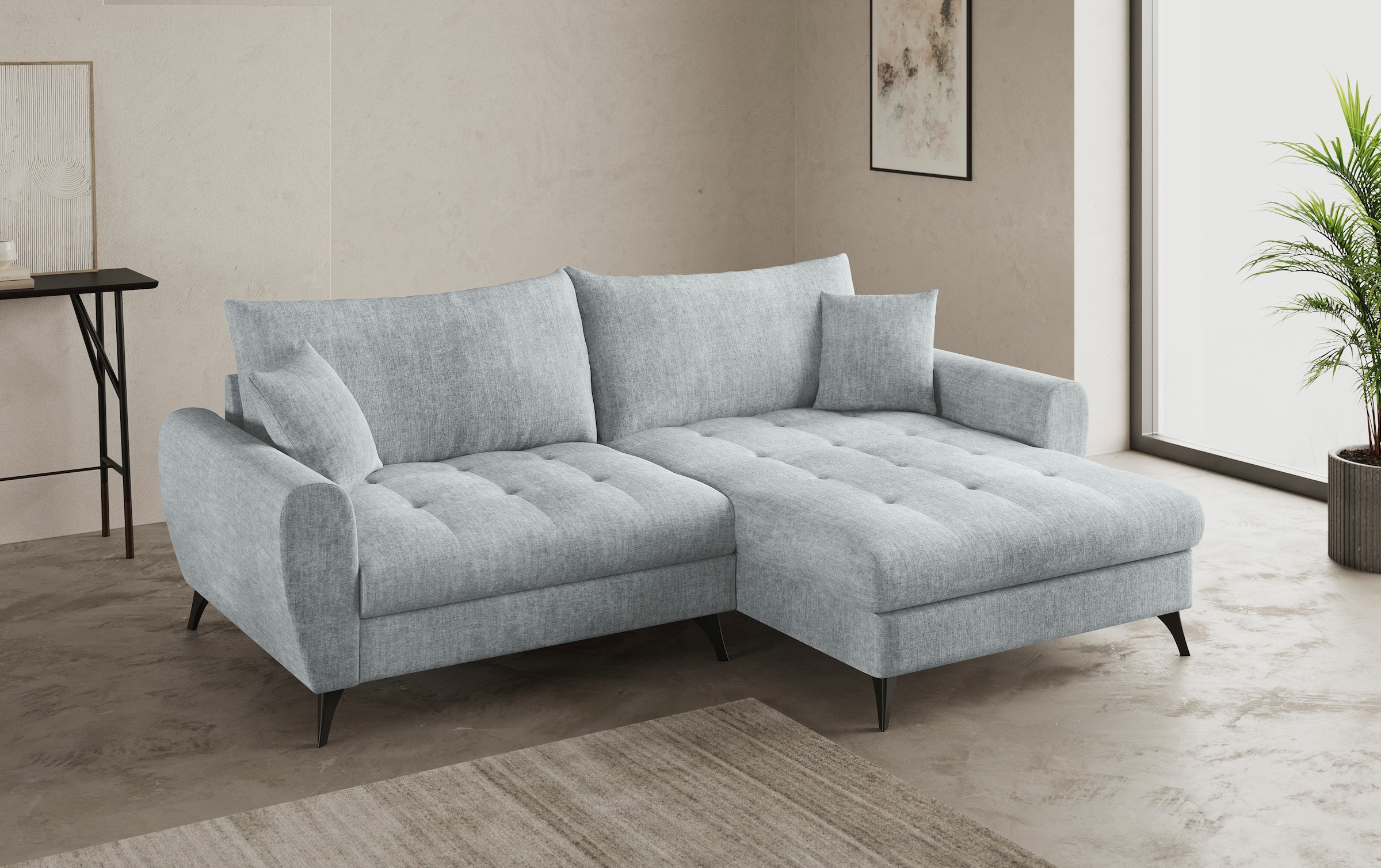 Mr. Couch Ecksofa »Blackburn II, L-Form«, Mit Kaltschaumpolsterung bis 140 kg belastbar