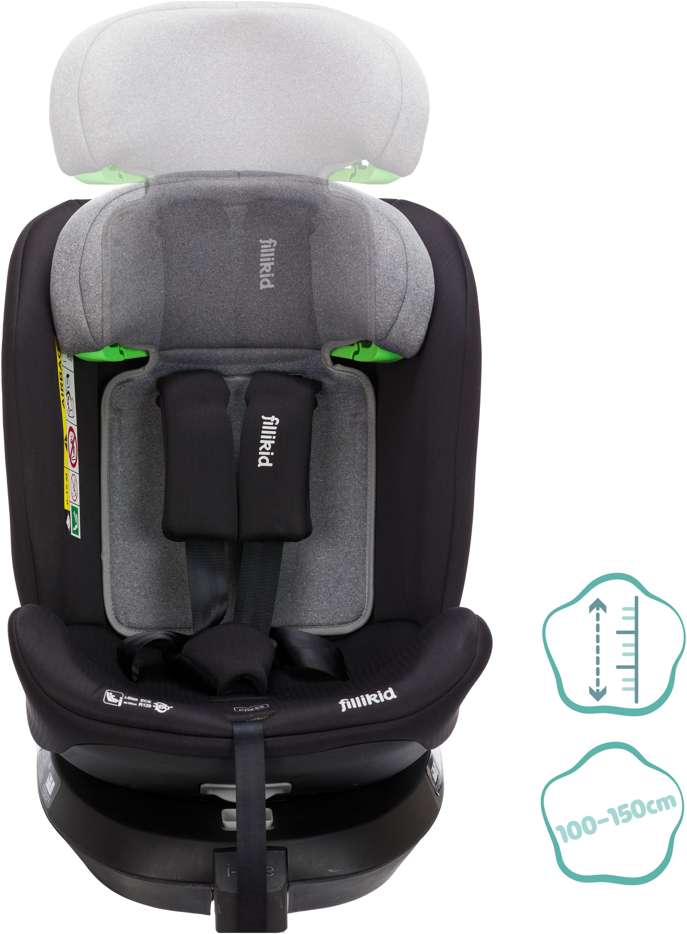 Fillikid Autokindersitz »Aris« 360° drehbar, inkl. Isofix