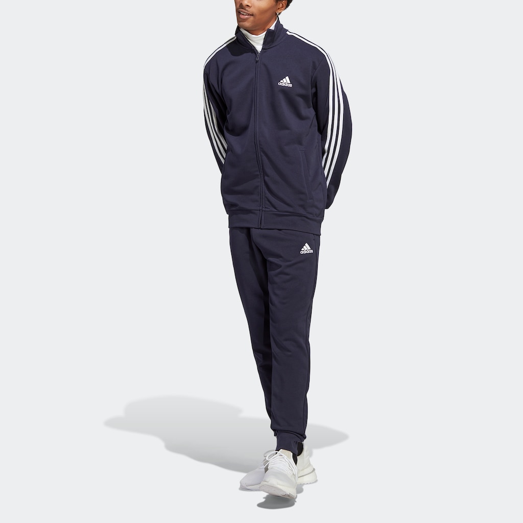 adidas Sportswear Trainingsanzug »BASIC 3-STREIFEN FRENCH TERRY«, (2 tlg.)