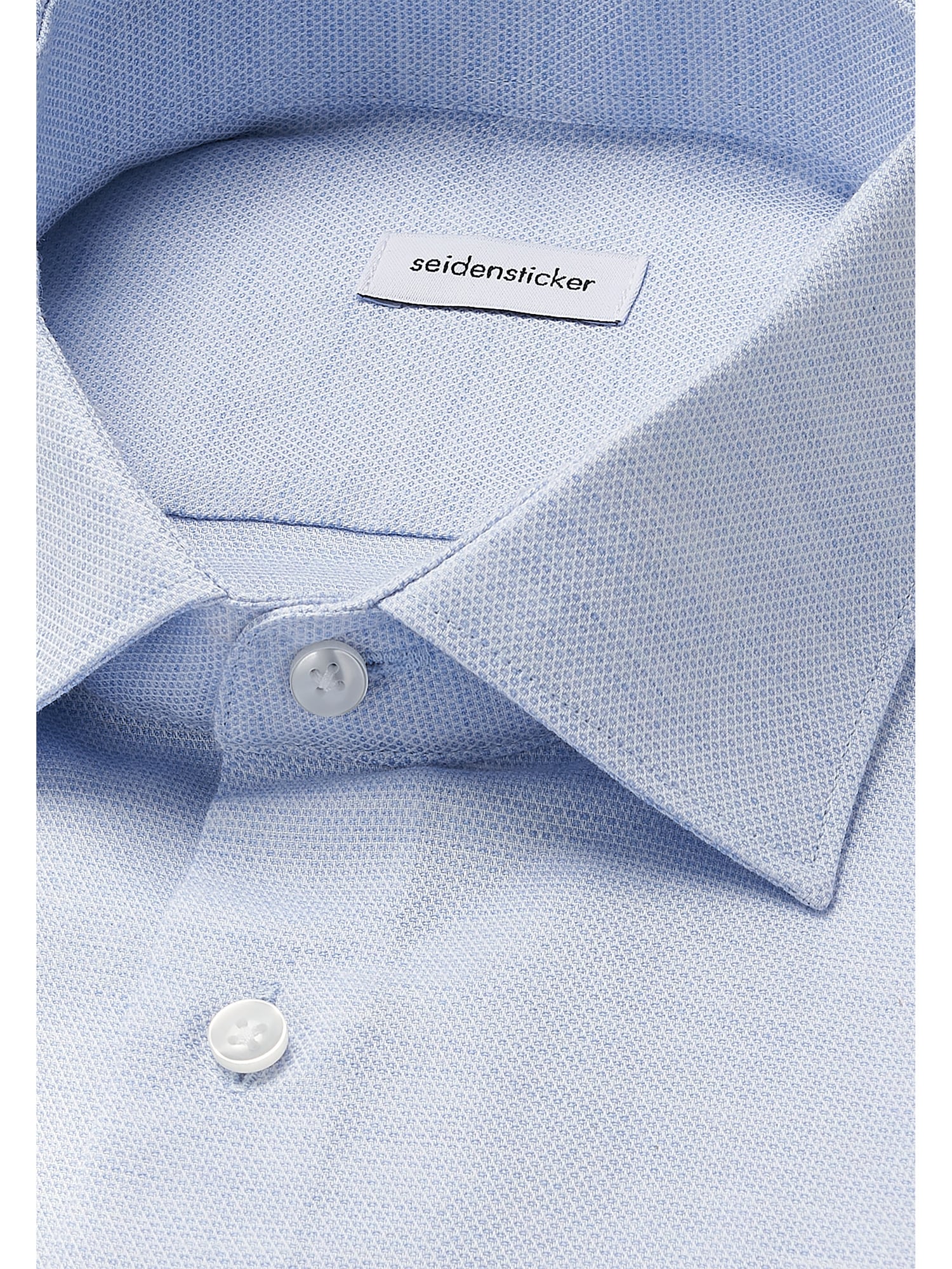 seidensticker Flanellhemd »Schwarze Rose« Shaped 1/1 Kentkragen Struktur