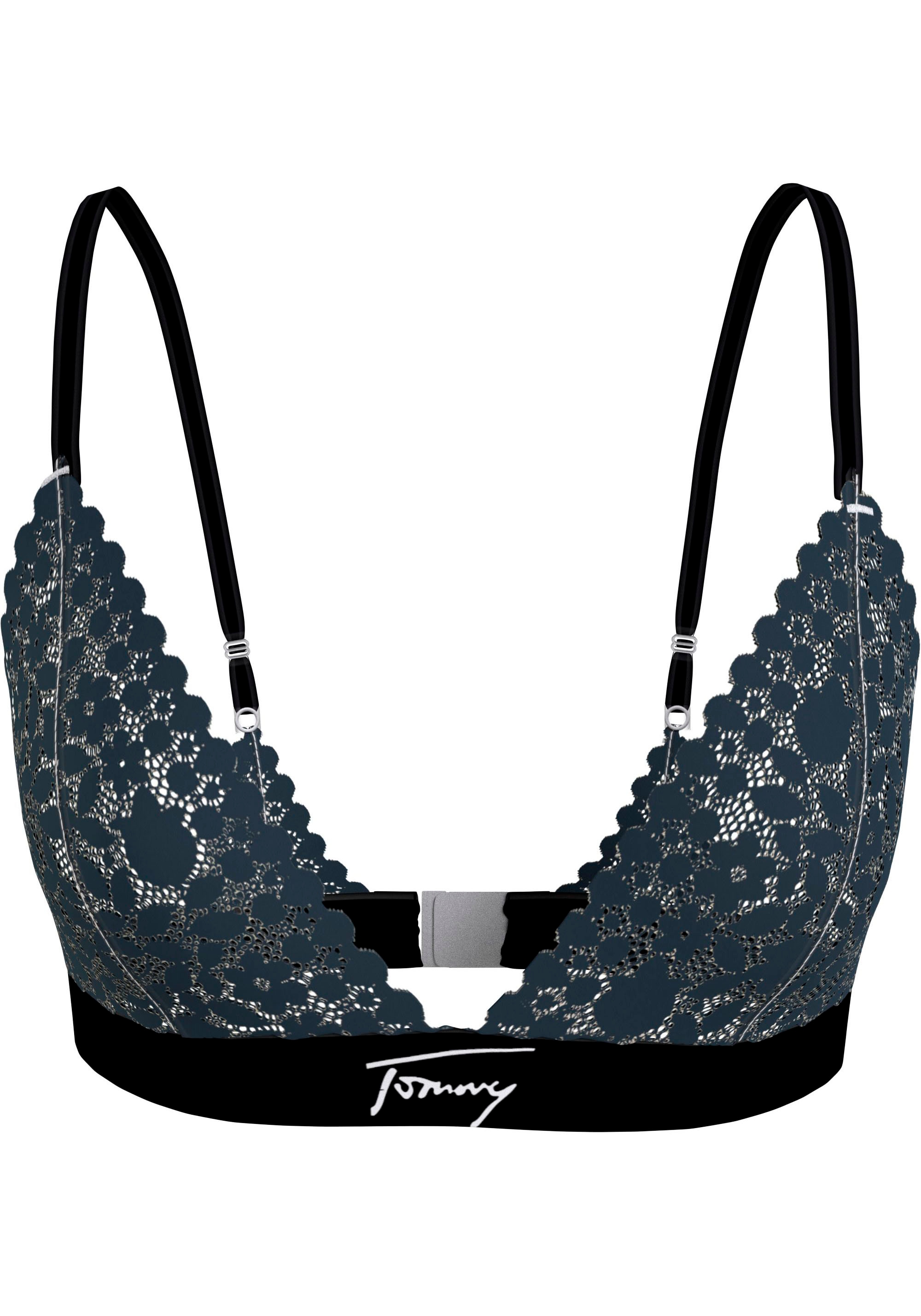 Tommy Underwear (EXT SIZES)«, modischem Hilfiger mit »LACE TRIANGLE bei Triangel-BH ♕ Logobund
