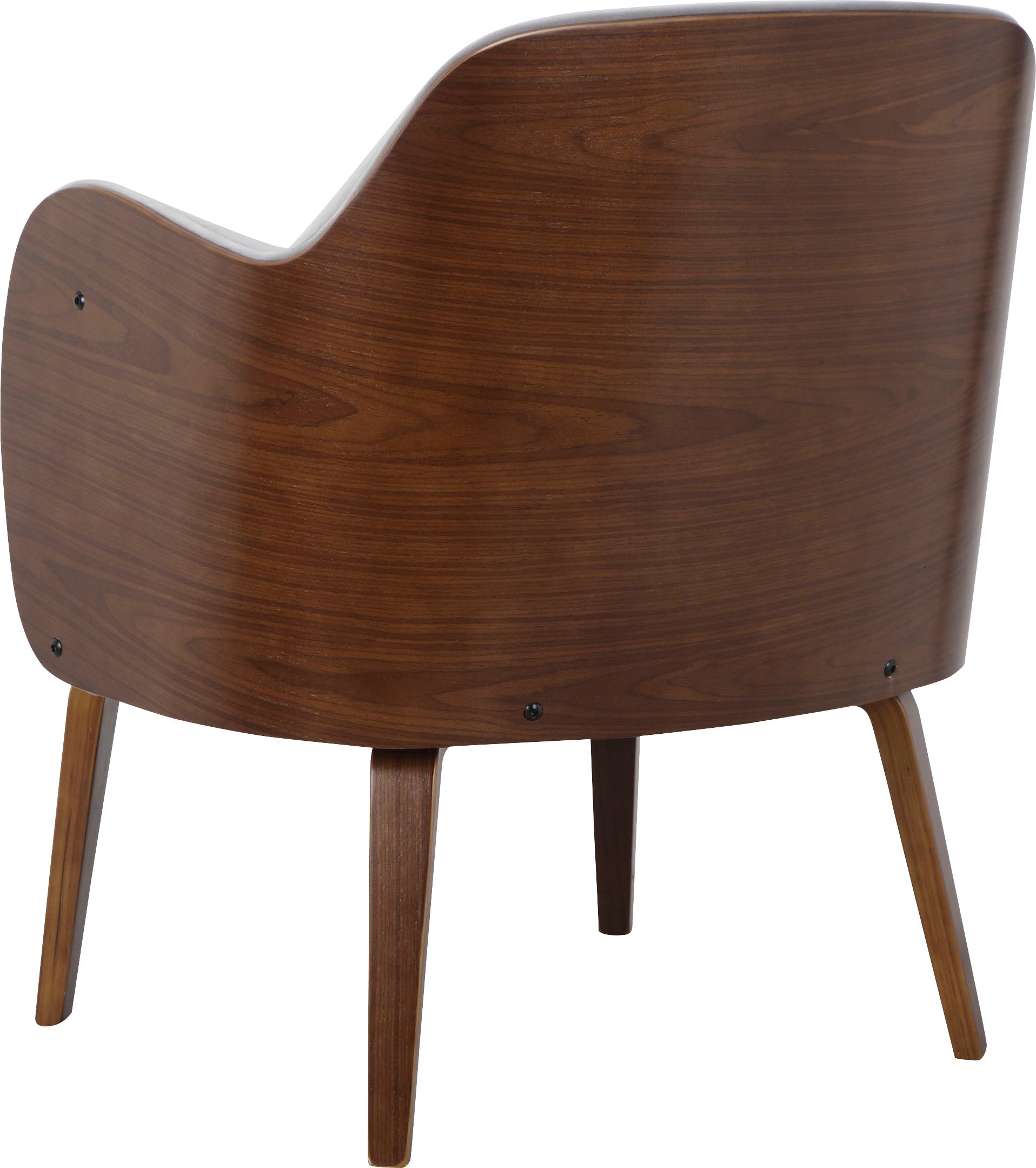 OTTO products Loungesessel Sitzhöhe aus Pappelholz, Stoff Beine 47 Polyester, bestellen auf (1 recyceltem St.), »Eleena«, aus Raten cm