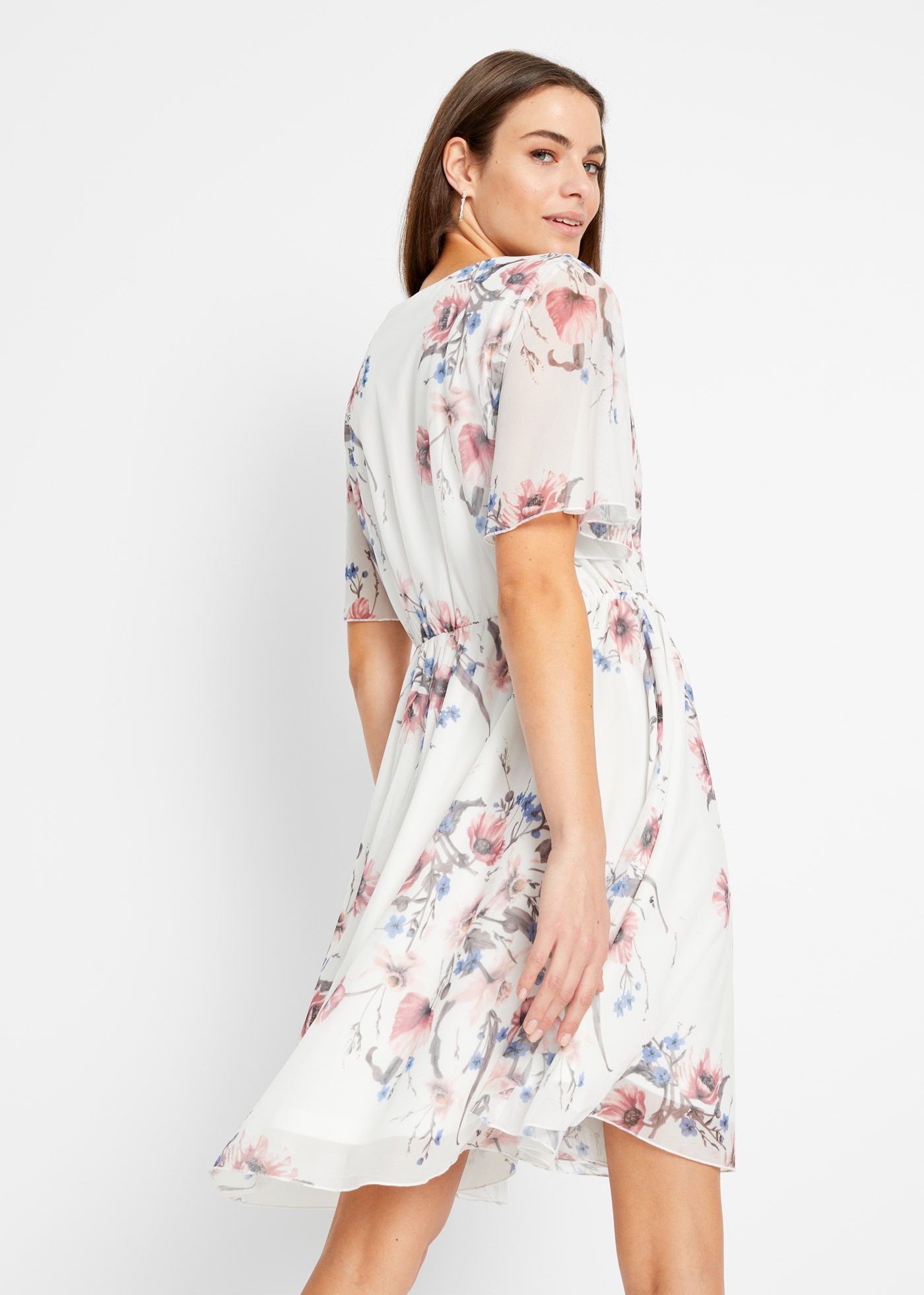 bonprix Minikleid für den Alltag, aus Polyester und Elasthan, ausgestellte Passform