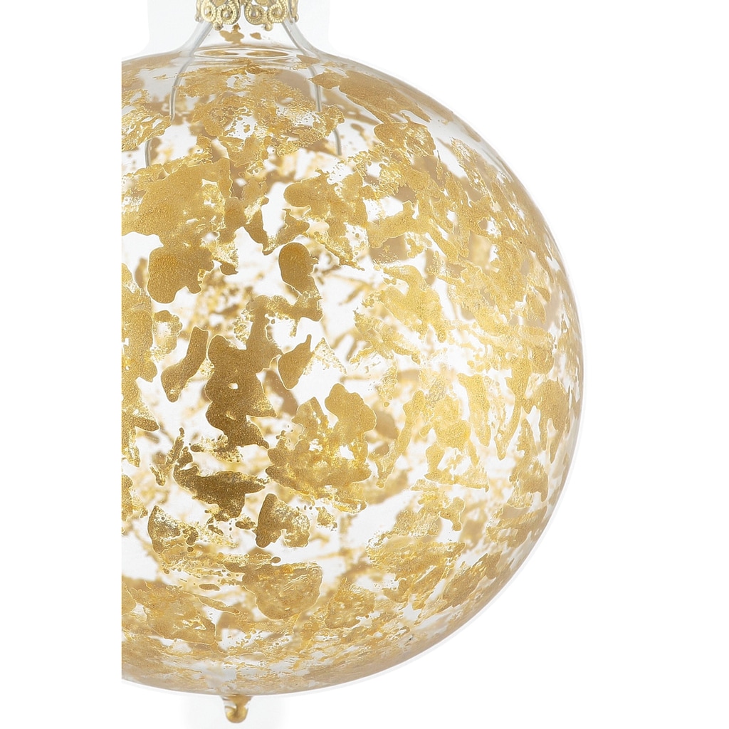 Guido Maria Kretschmer Home&Living Weihnachtsbaumkugel »Sannah, Christbaumschmuck, Christbaumkugeln aus Glas«, (Set, 3 St.), Weihnachtsdeko, mundgeblasen und handdekoriert