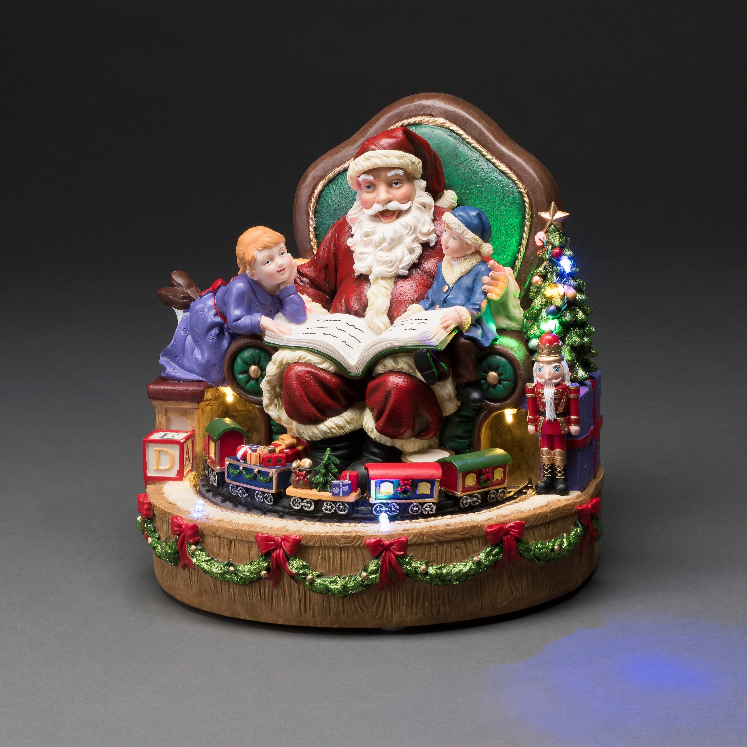 KONSTSMIDE Weihnachtsfigur »Weihnachtsdeko«, LED Szenerie mit Weihnachtsmann bestellen und bequem Kindern Zug